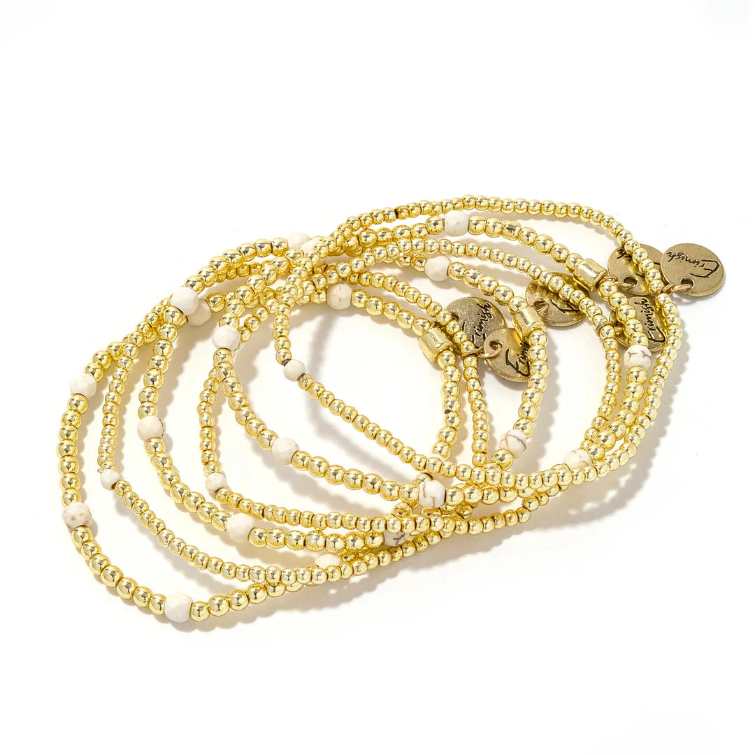 White Gold Tatum Bracelet Set