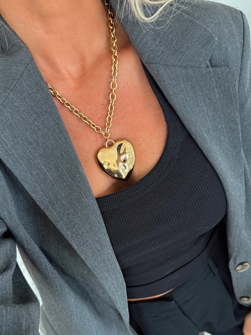 The Lola Gold Heart Necklace