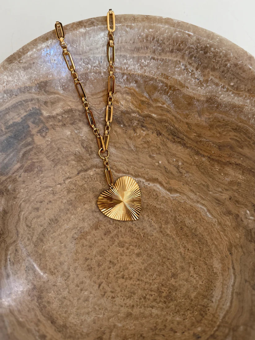 The Haven Gold Heart Necklace