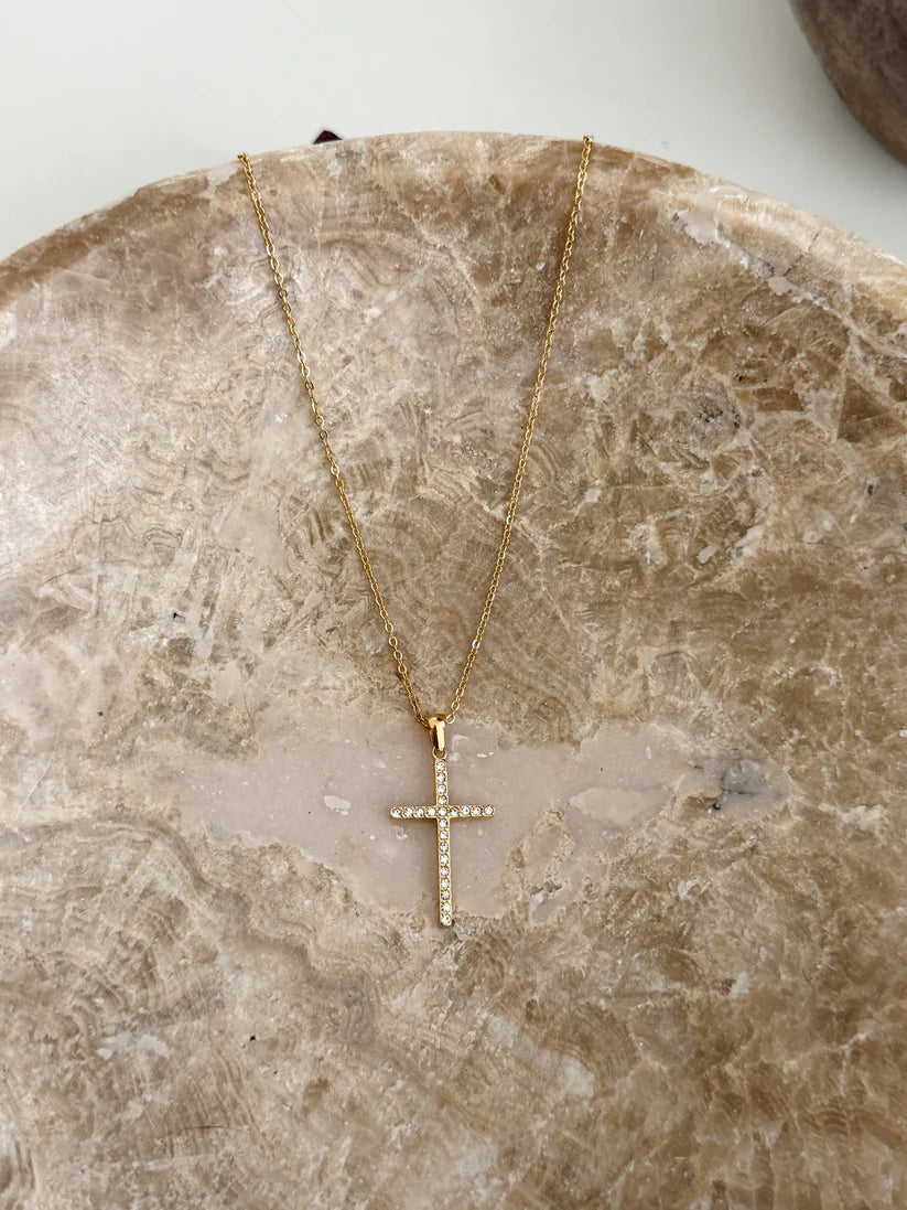 The Madi Gold Cross Necklace