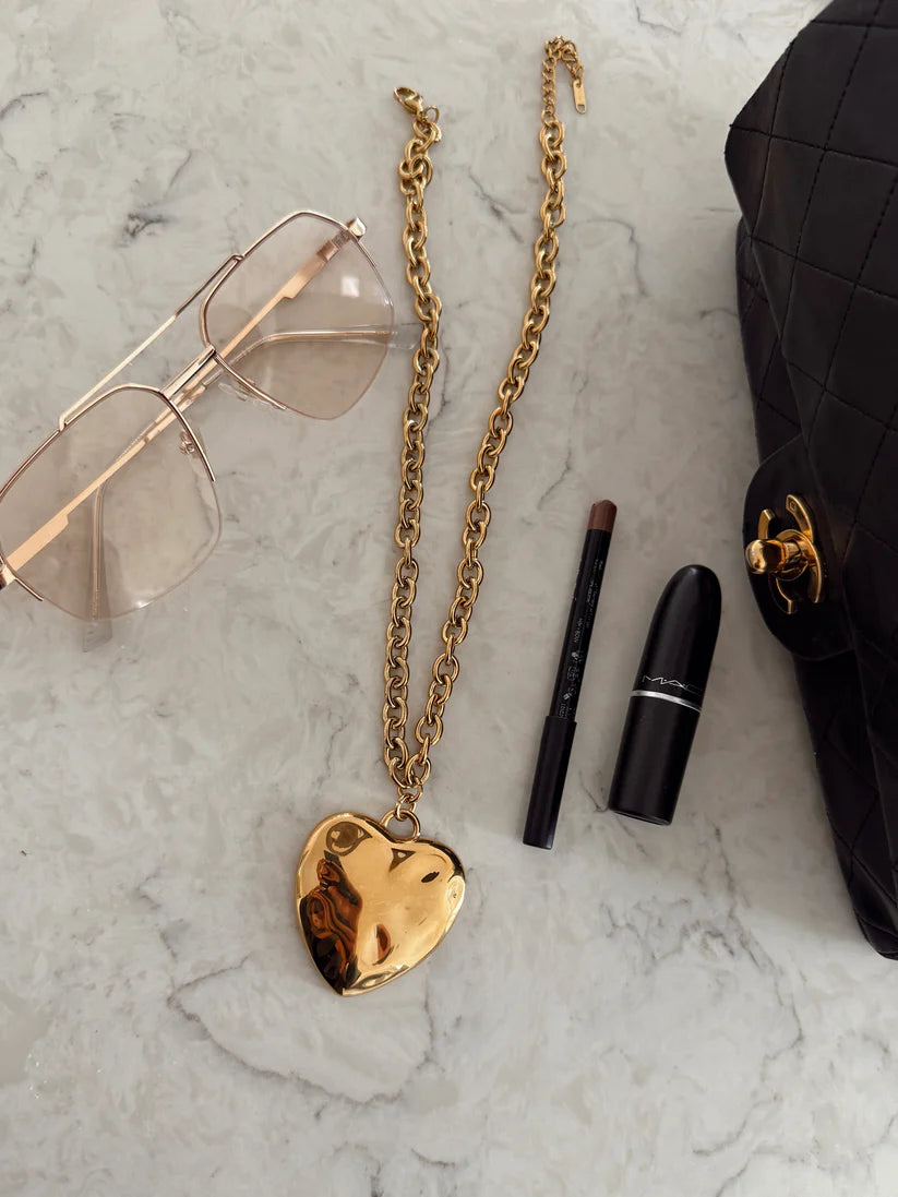 The Lola Gold Heart Necklace