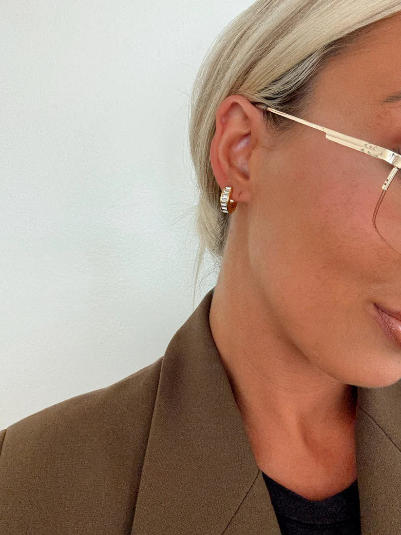 The Gold Rhinestone Ashley Earring