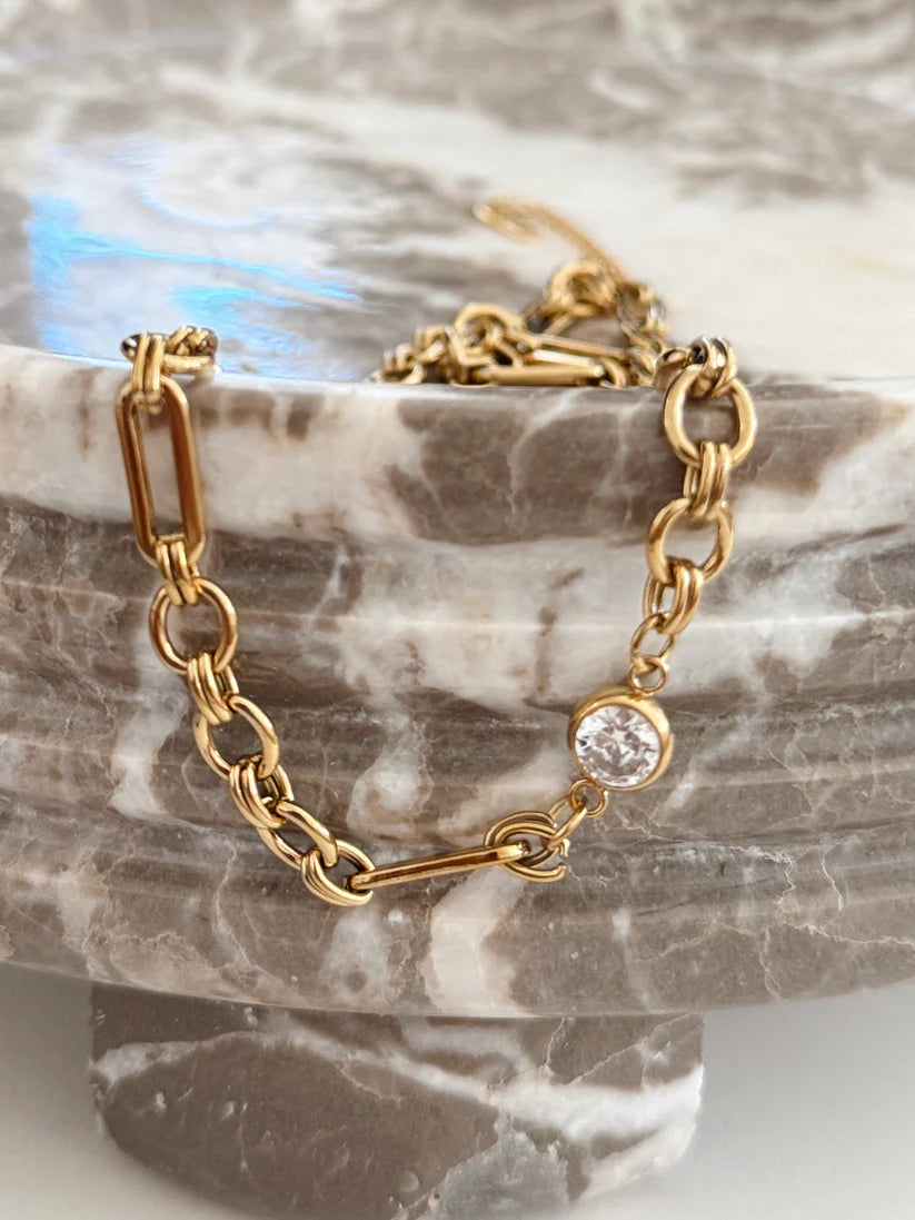 The Melissa Gold Rhinestone Necklace