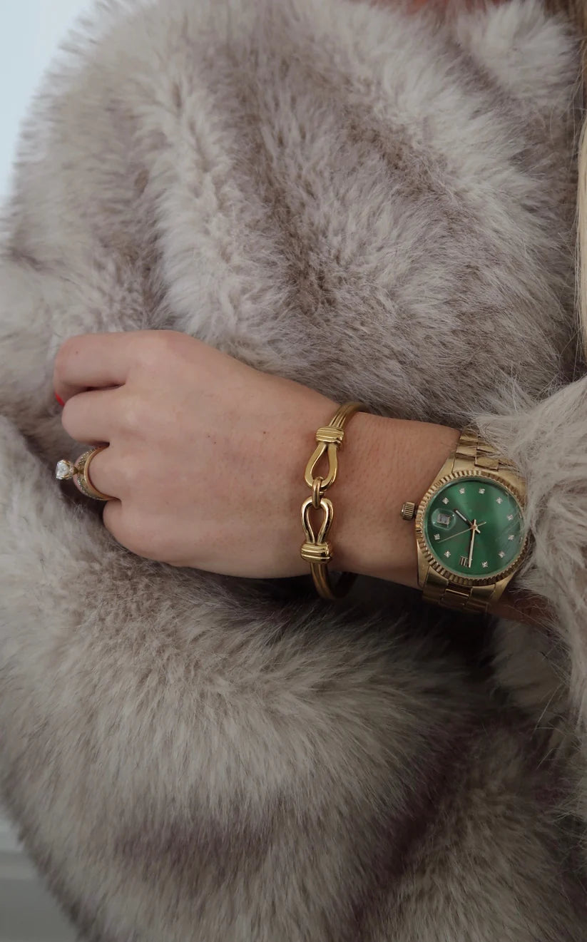 The Abby Gold Hook Bracelet