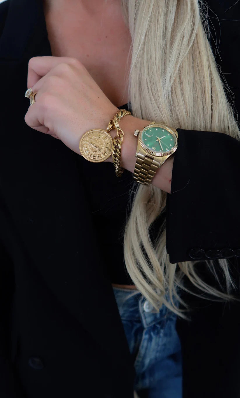 The Meredith Gold Coin Bracelet