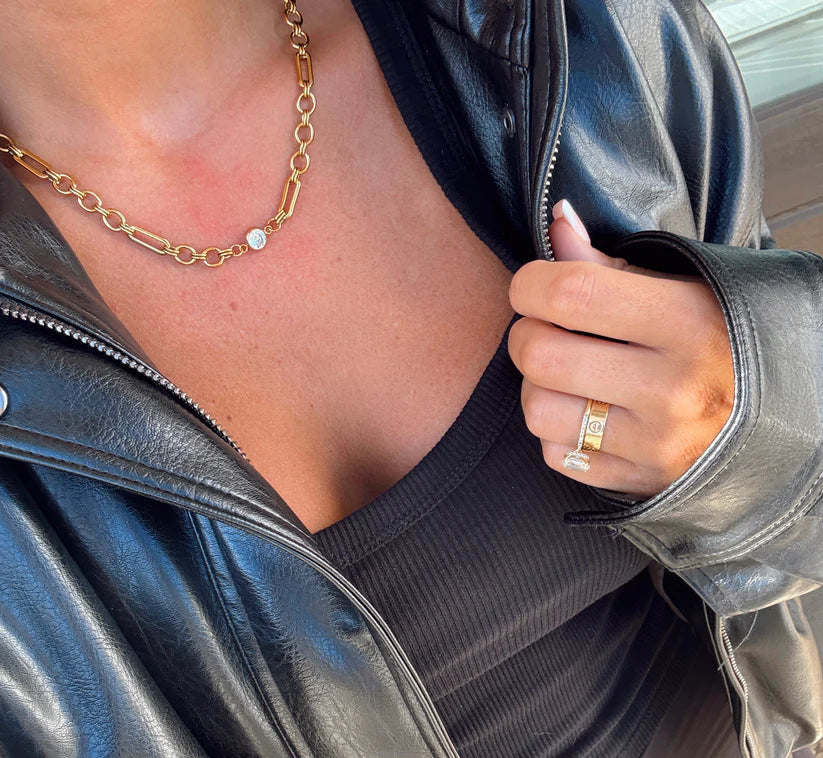 The Melissa Gold Rhinestone Necklace