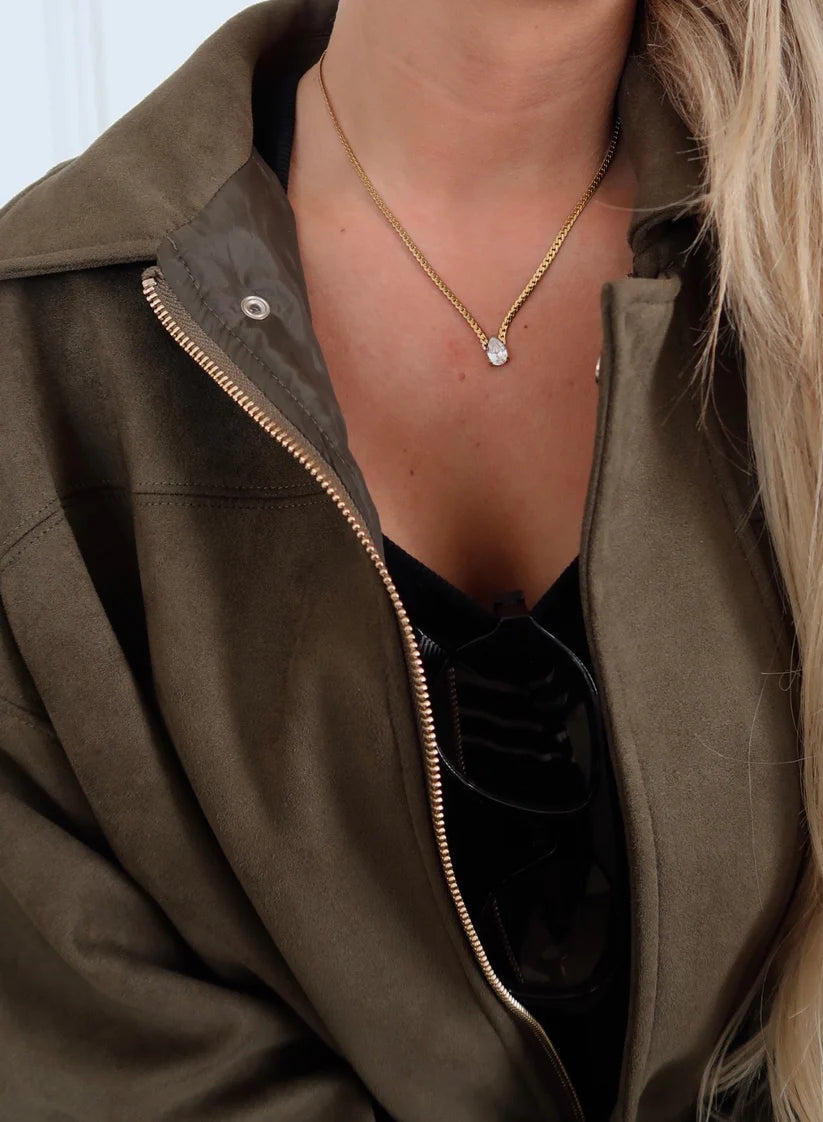 The Gabby Gold Rhinestone Necklace