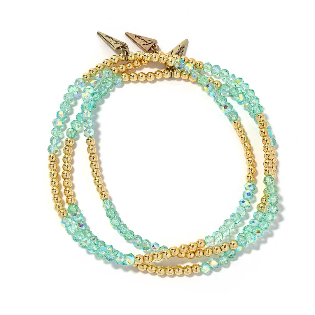 Twinkle Twinkle Mint Gold Anklet