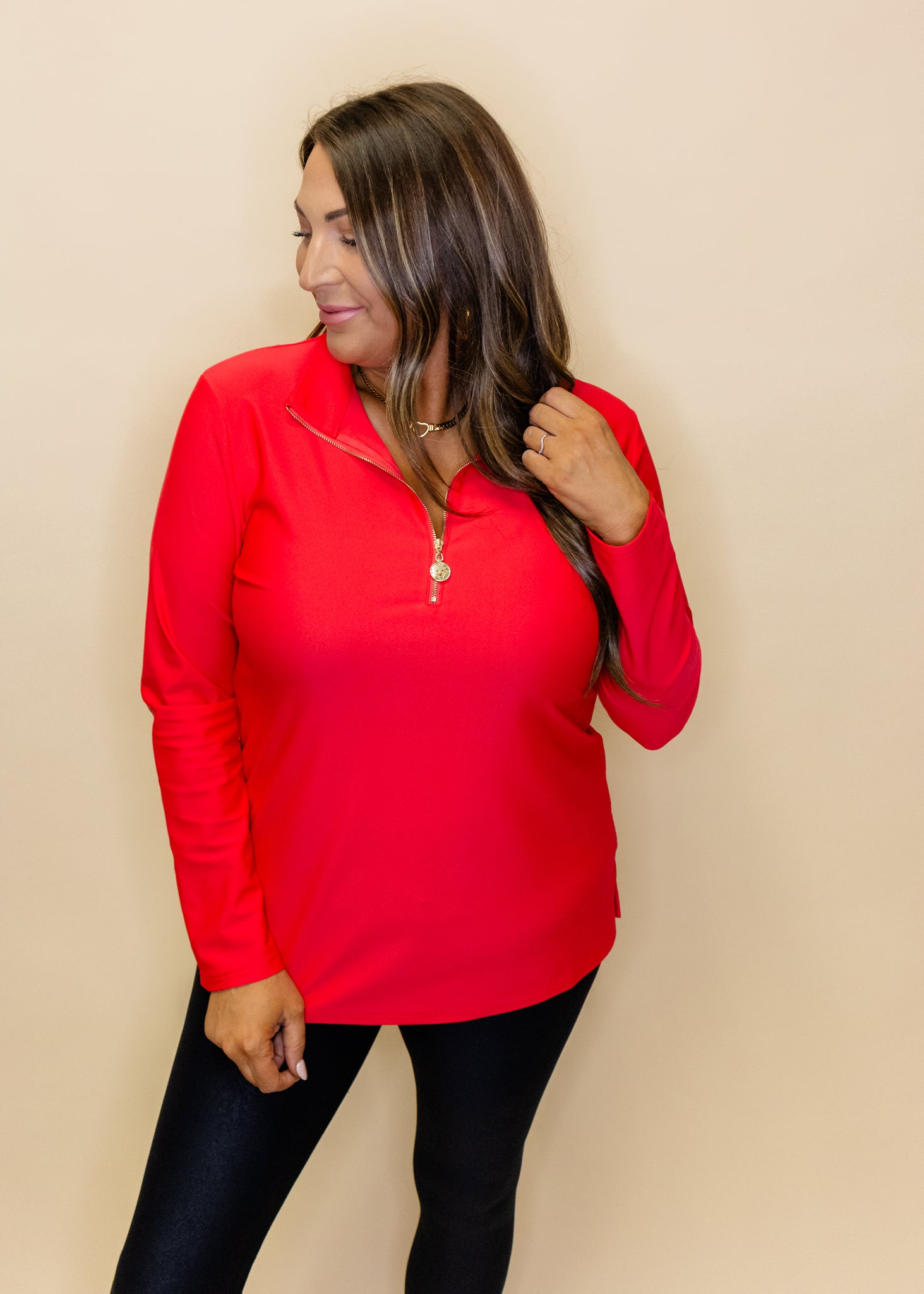 Red Dawn Half Zip Pullover