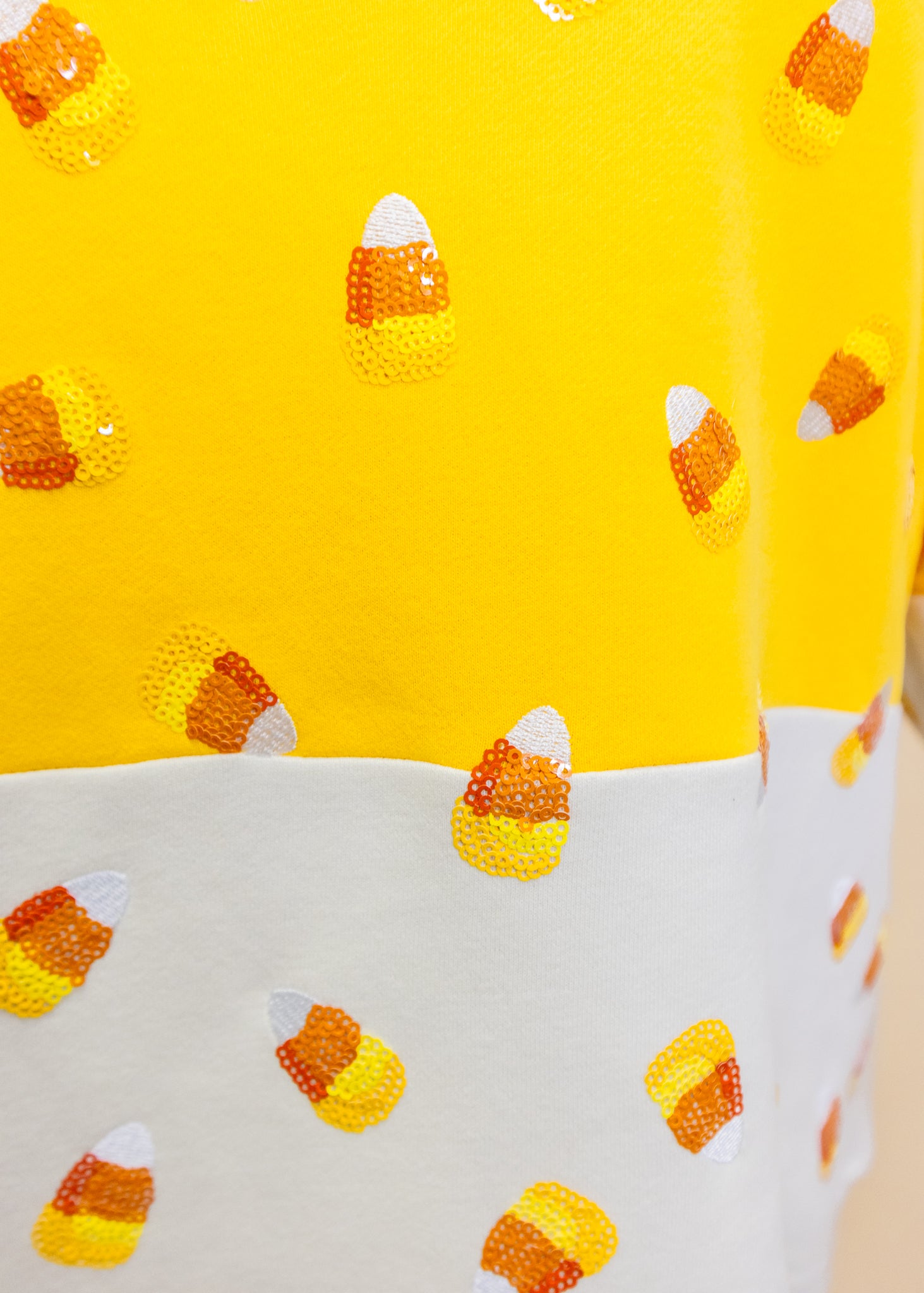 Orange Colorblock Candy Corn Sweatshirt
