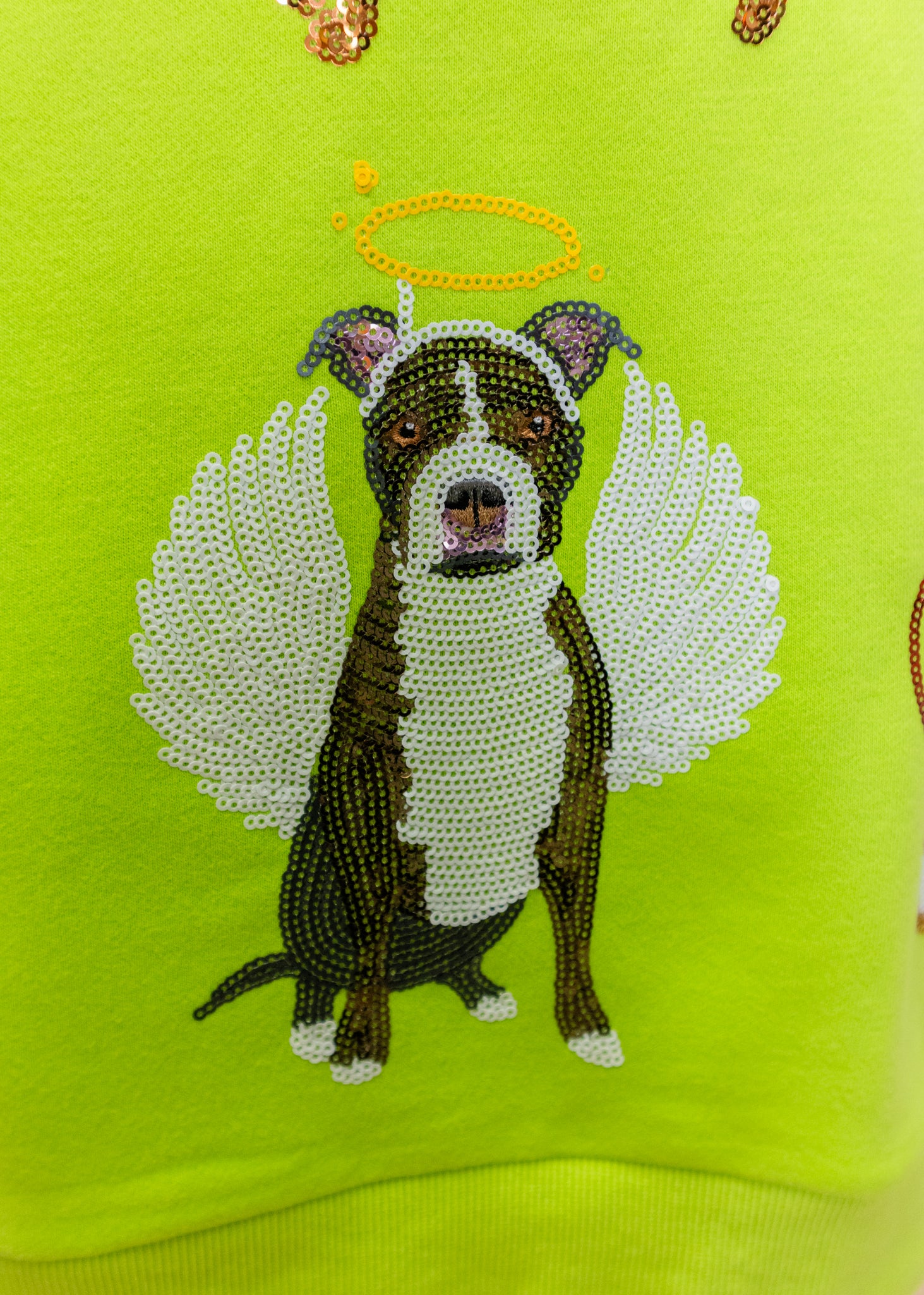 Lime Green Halloween Dogs Sweatshirt