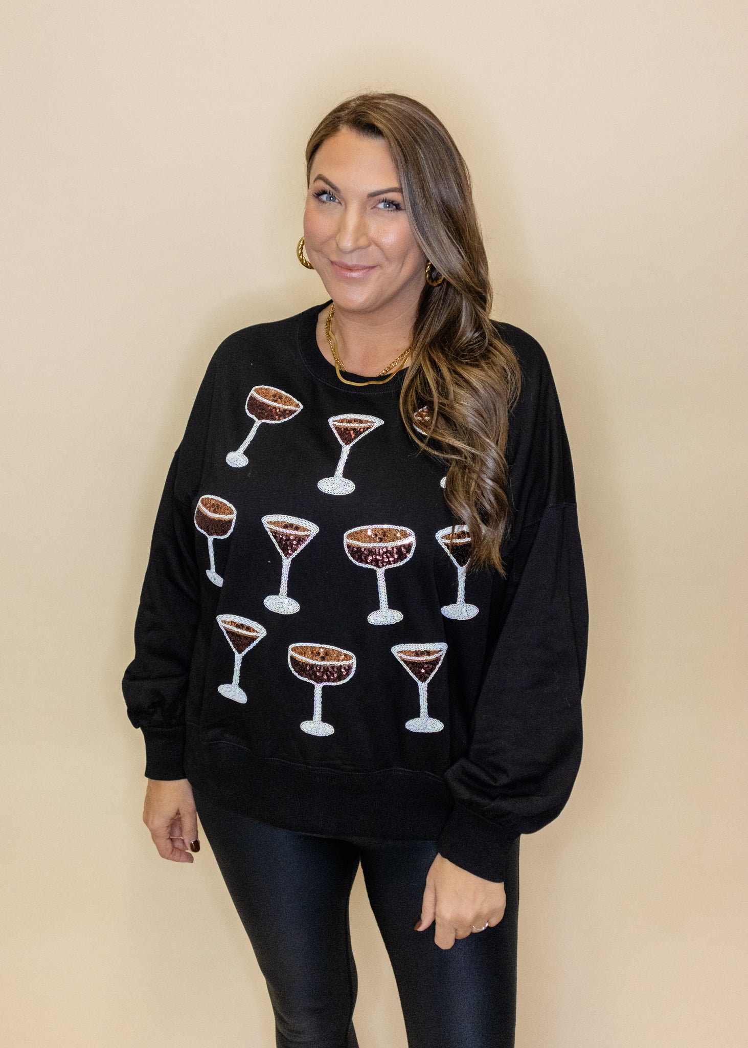 Espresso Martini Sequin Sweatshirt