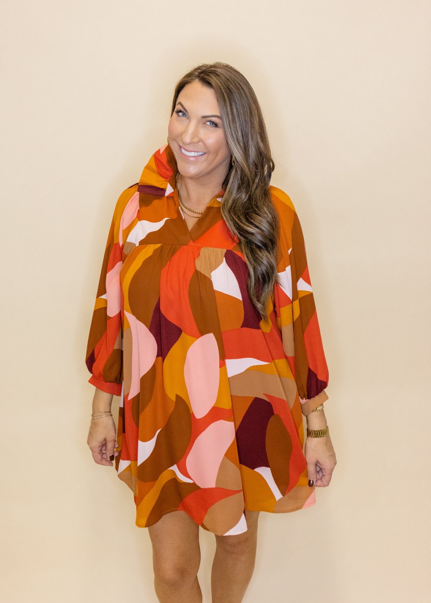 Savannah Autumn Collar Dress