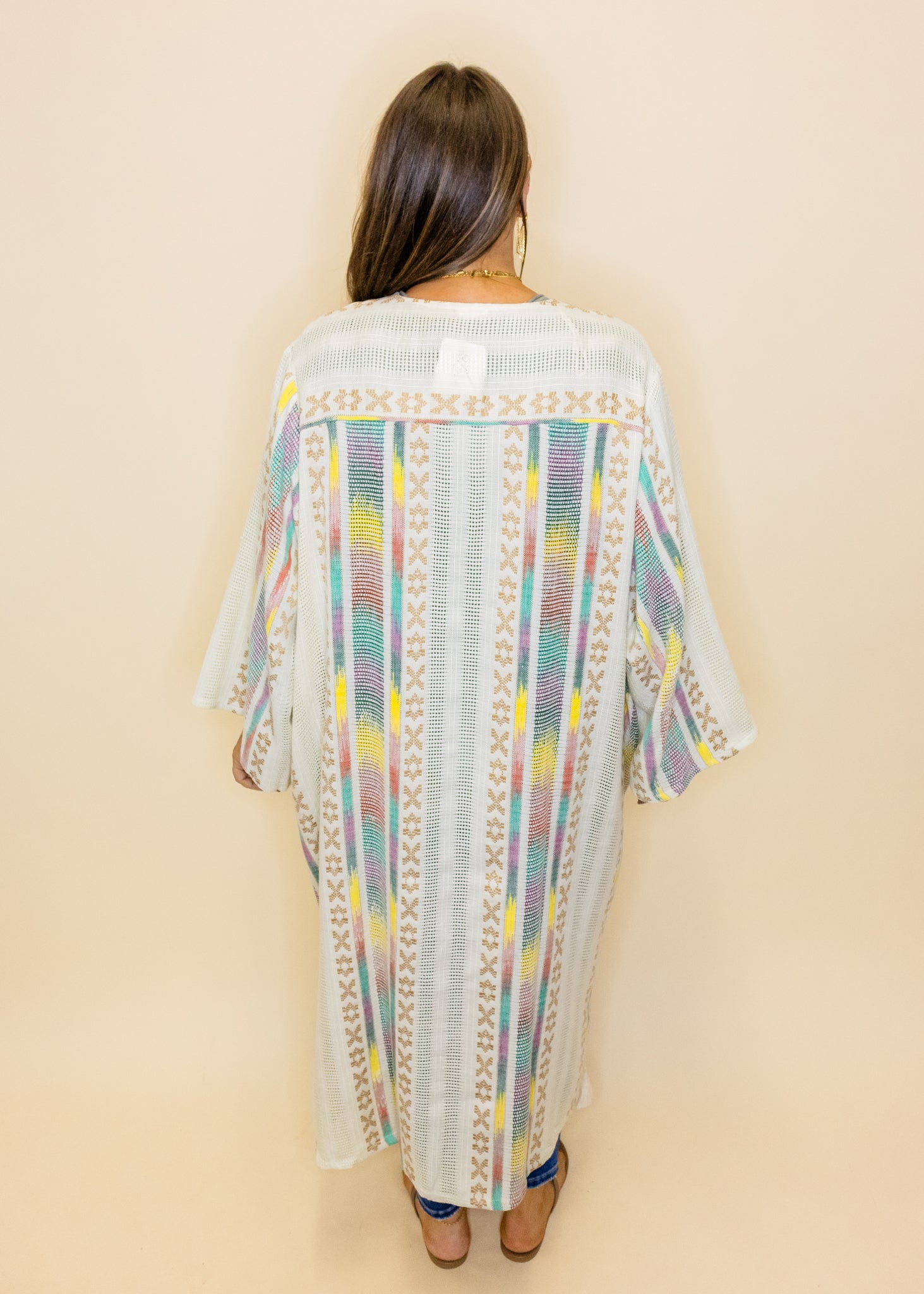 Multi Embroidered Kimono