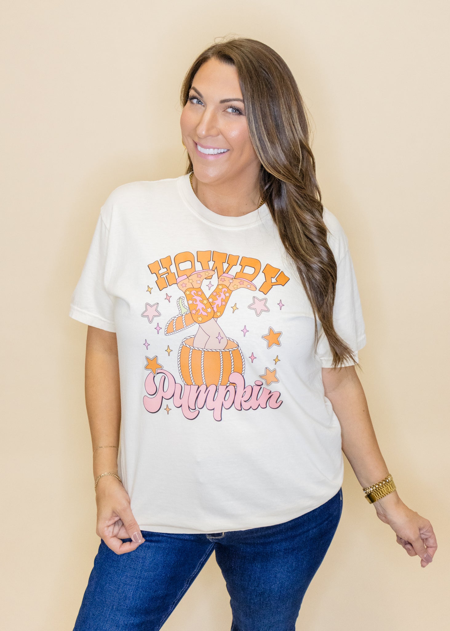 Howdy Pumpkin Boots Tee