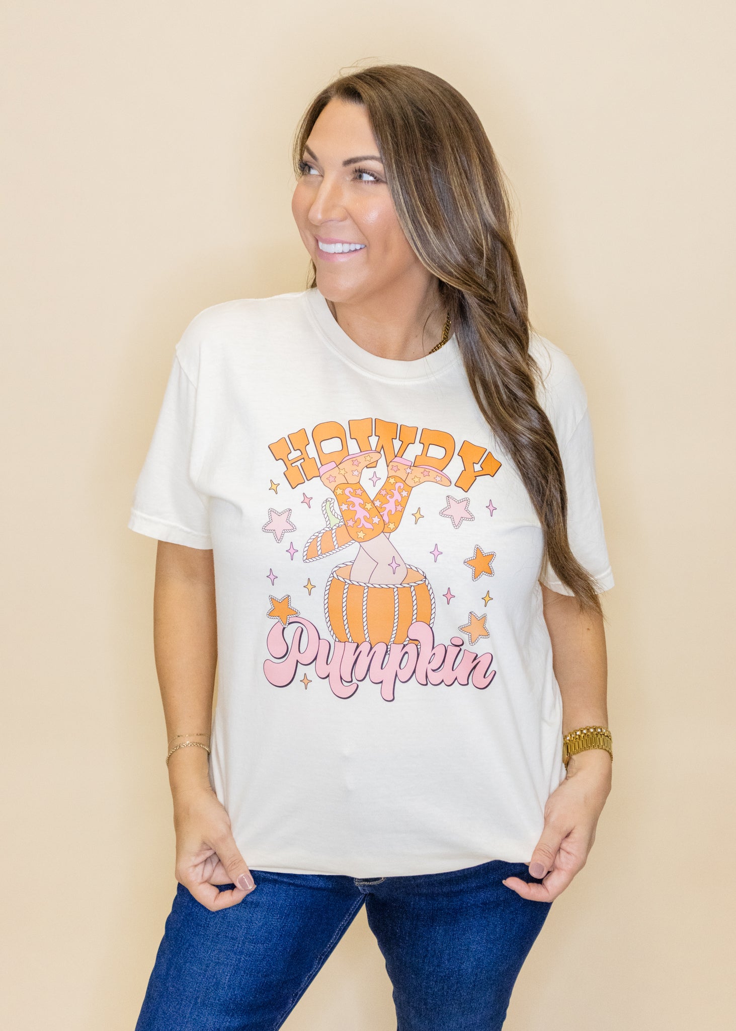 Howdy Pumpkin Boots Tee