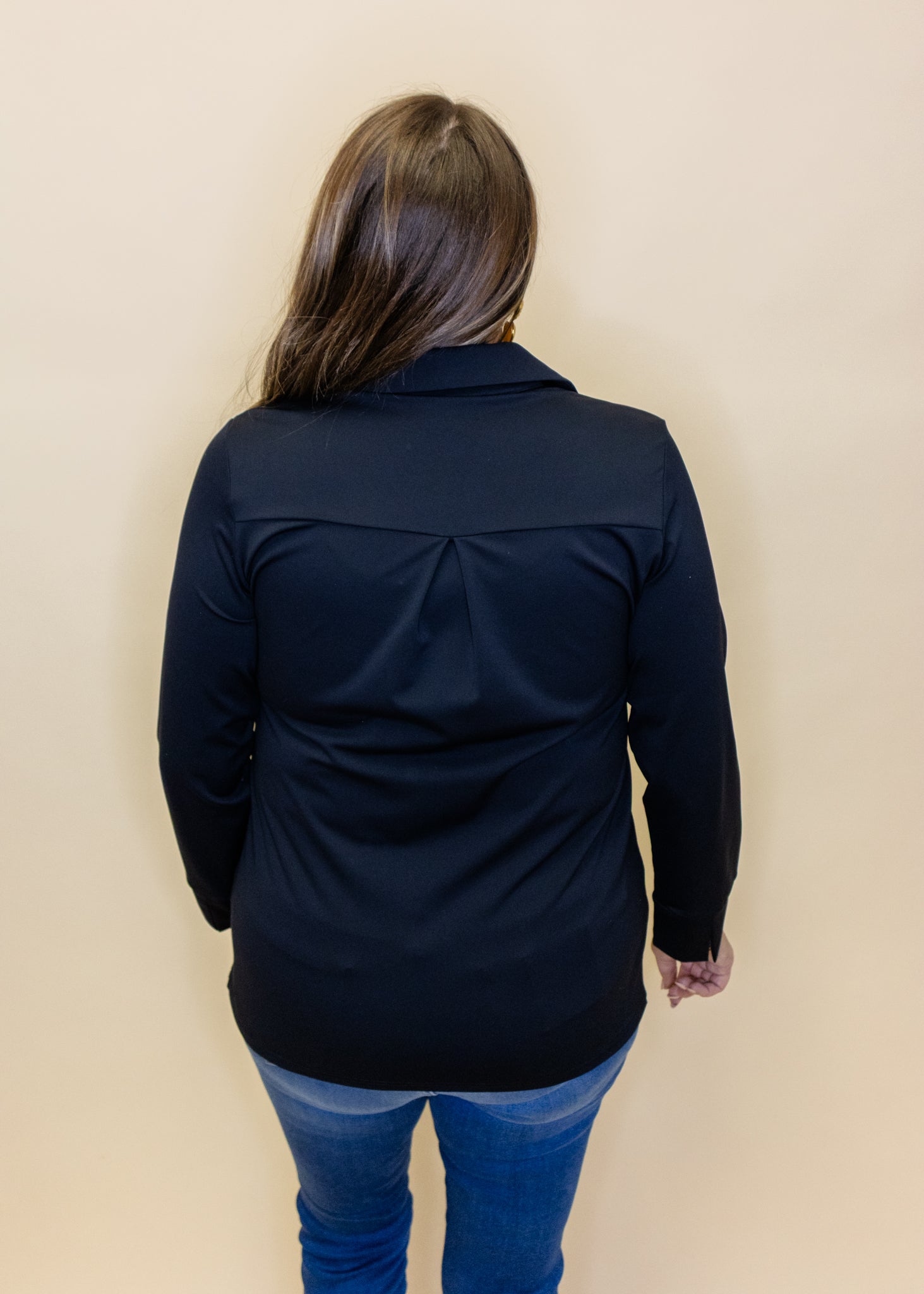 Black Amber Long Sleeve Top