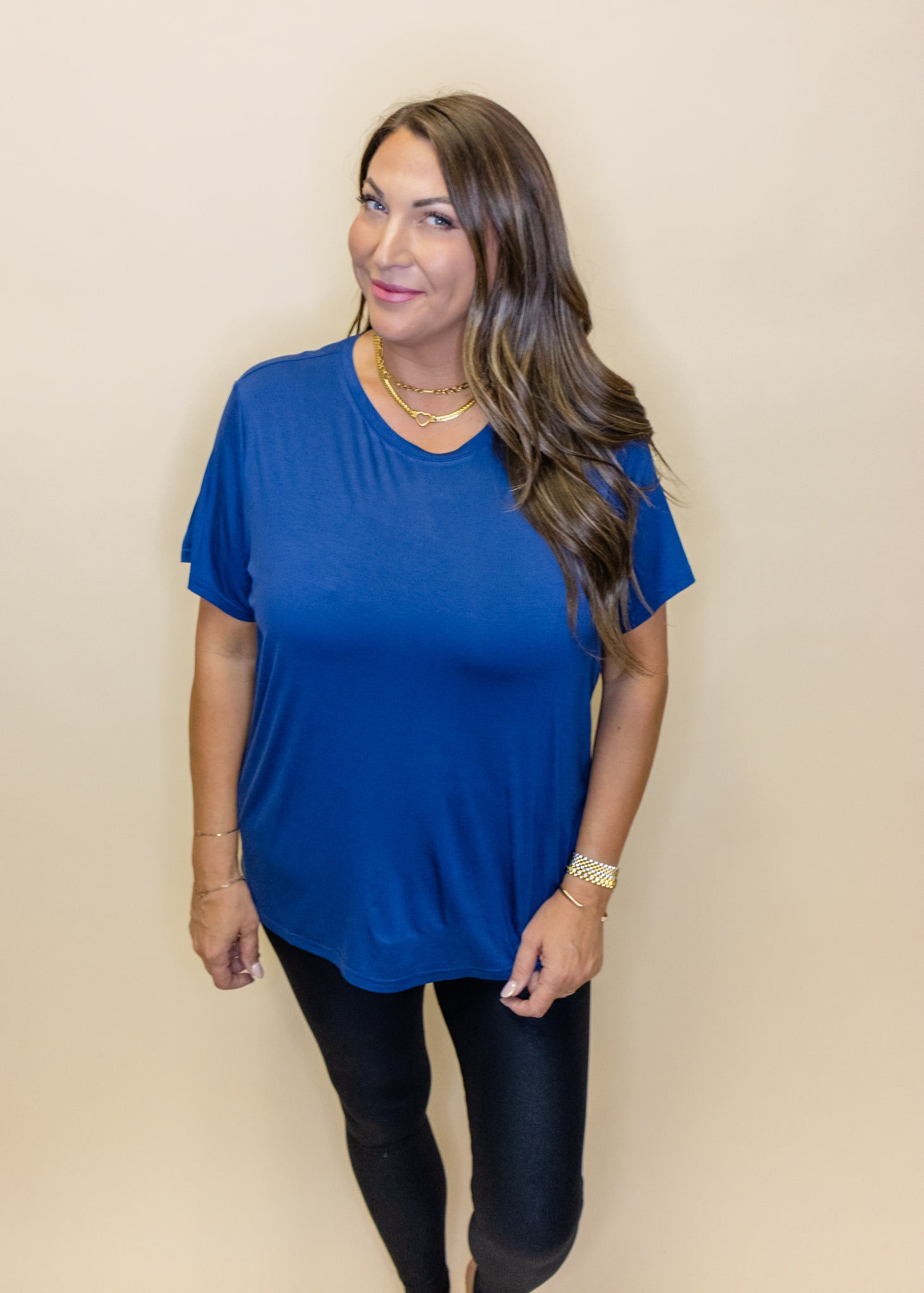 Navy Blue SoSis Signature Tee