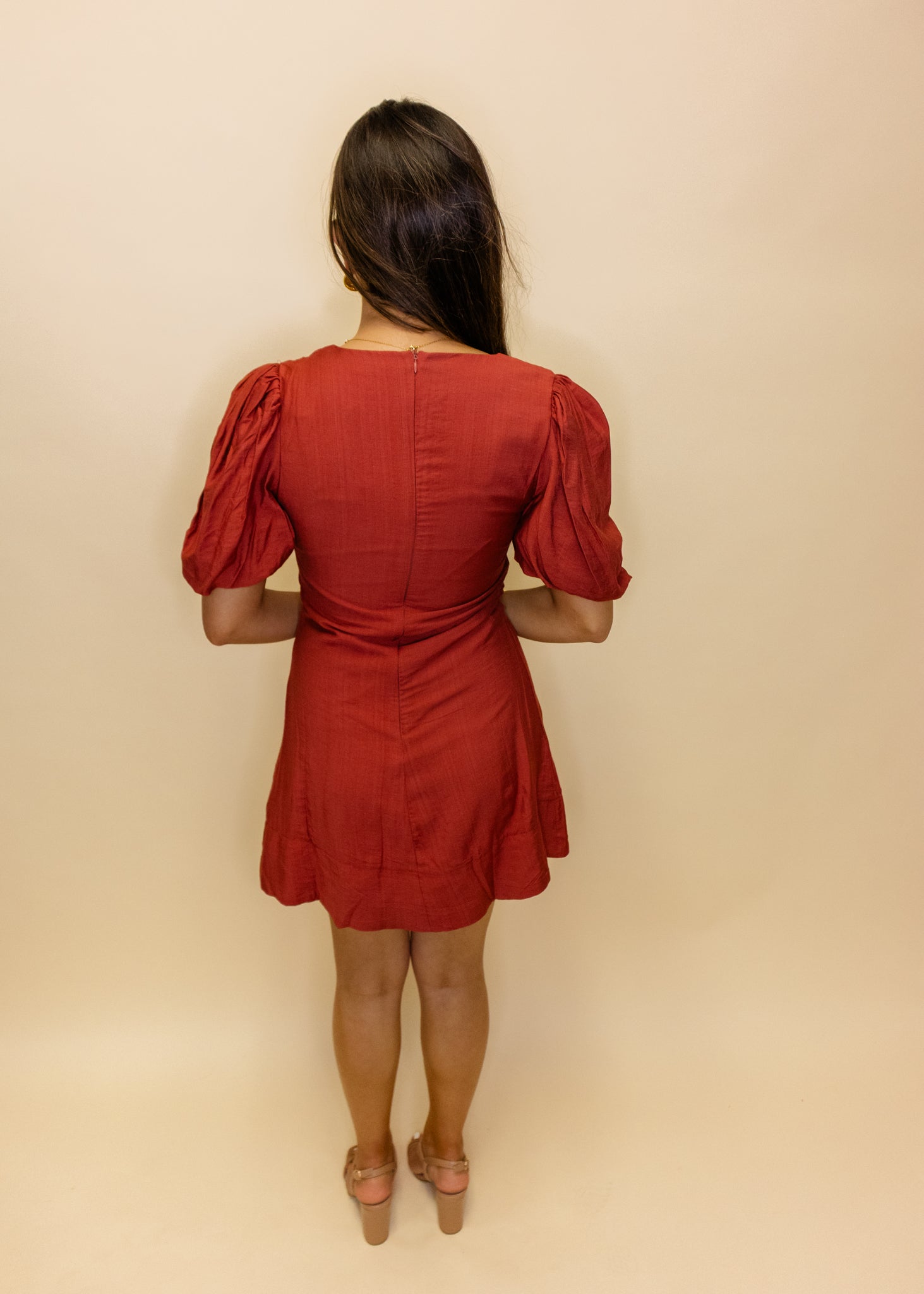 Brick Detail Seam Dress