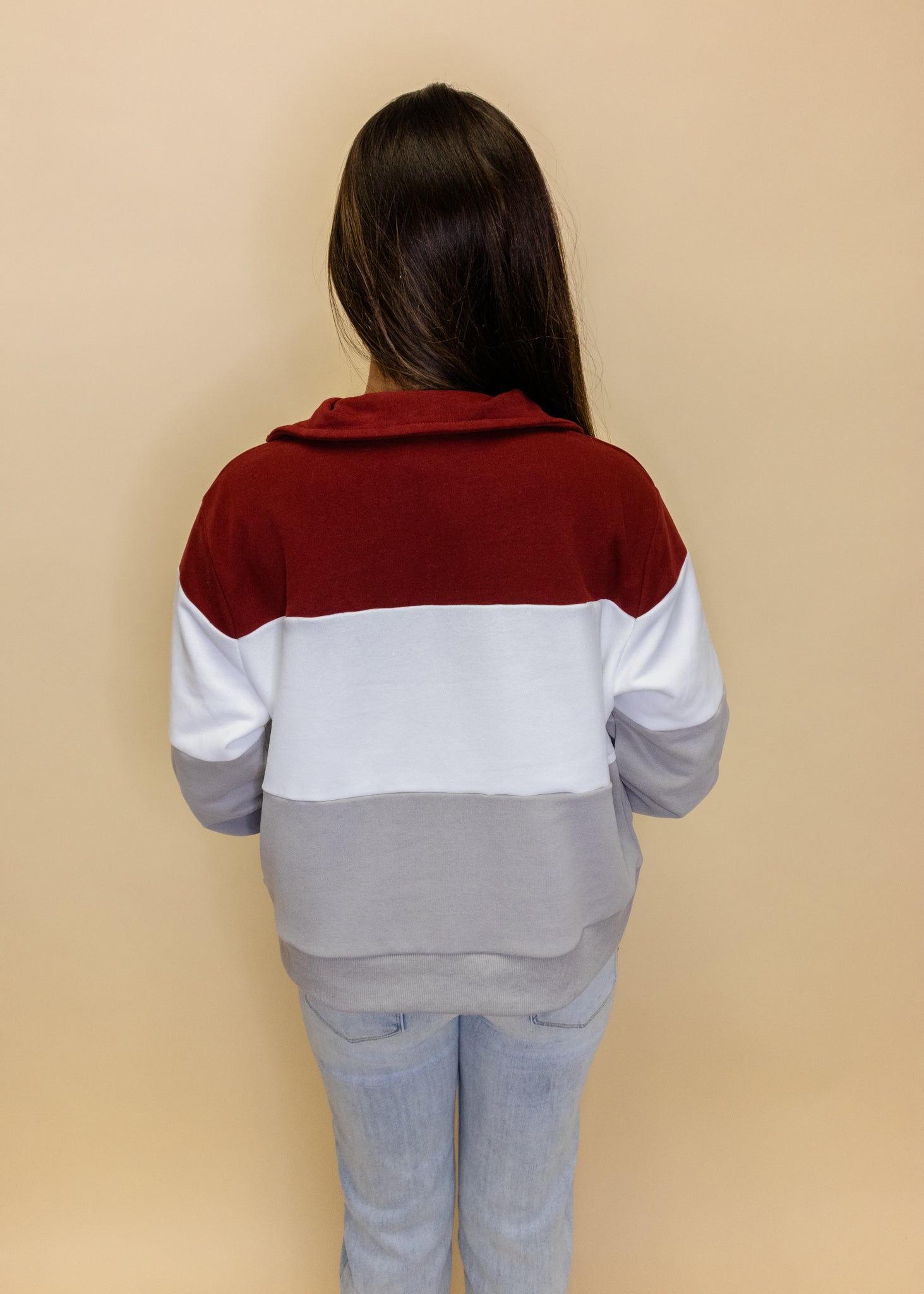 Licensed Miss State Quarter Zip Colorblock Sweatshirt