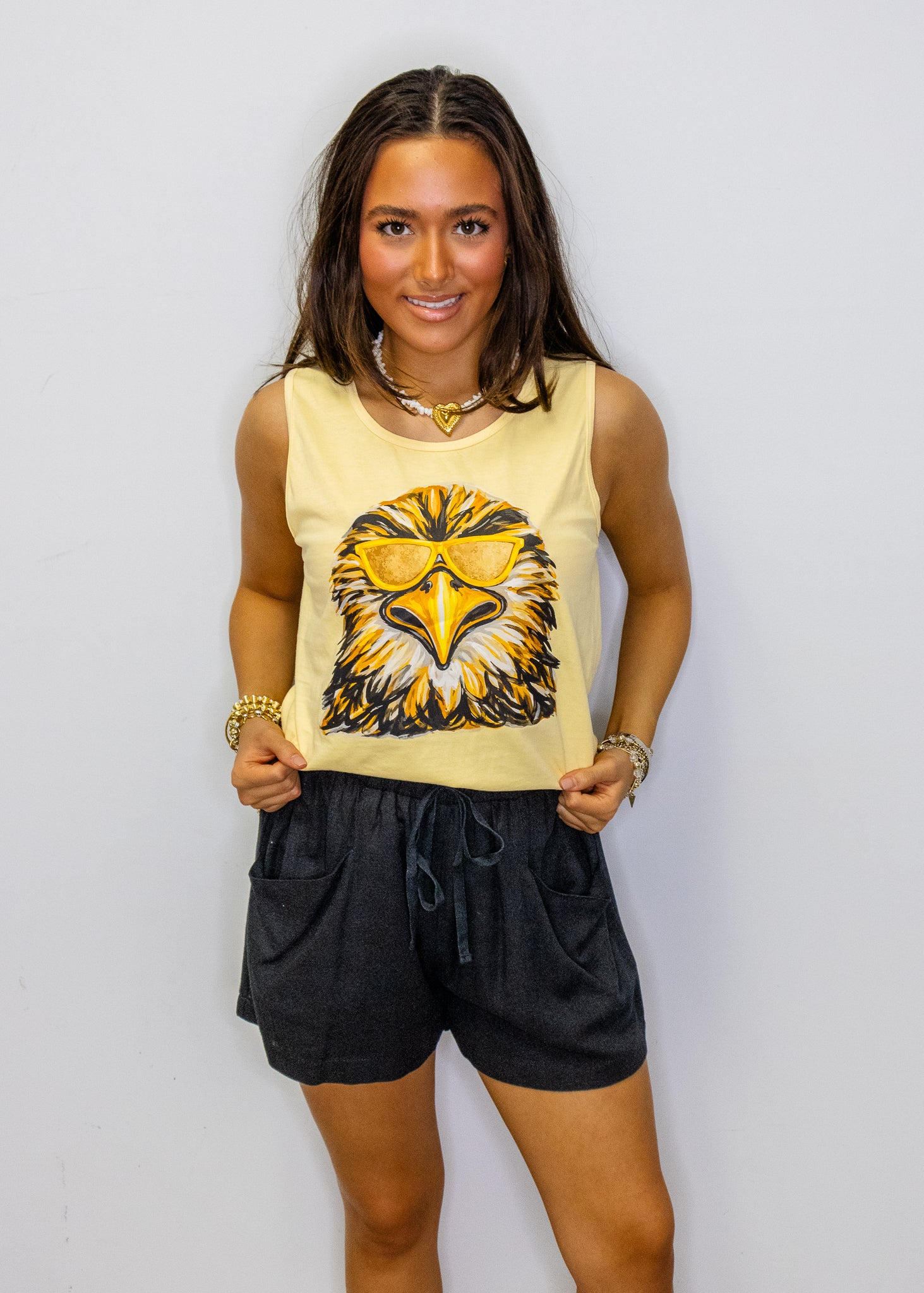 Yellow Game Day Sunglasses Eagle Tank