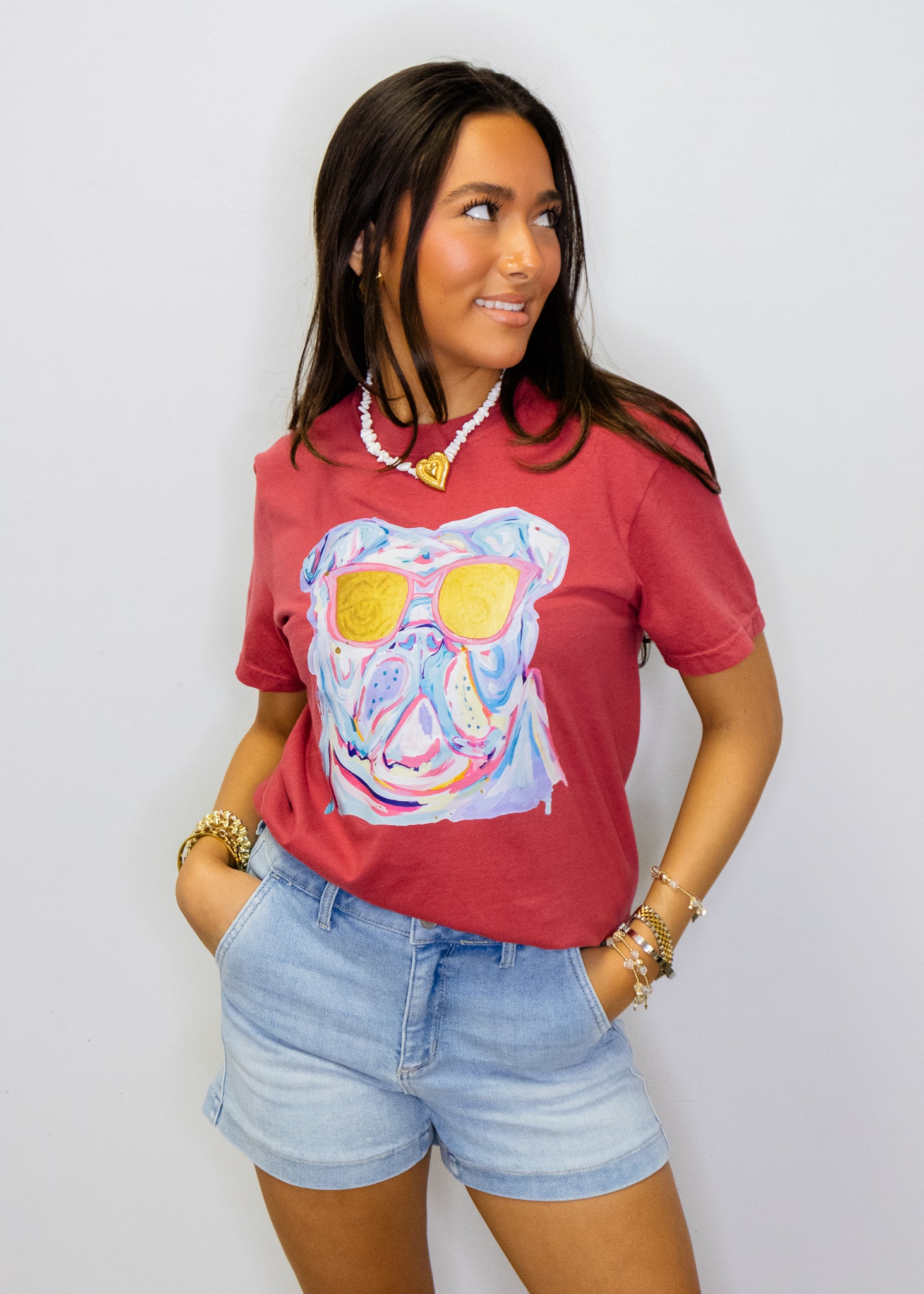 Game Day Sunglasses Bulldog Tee