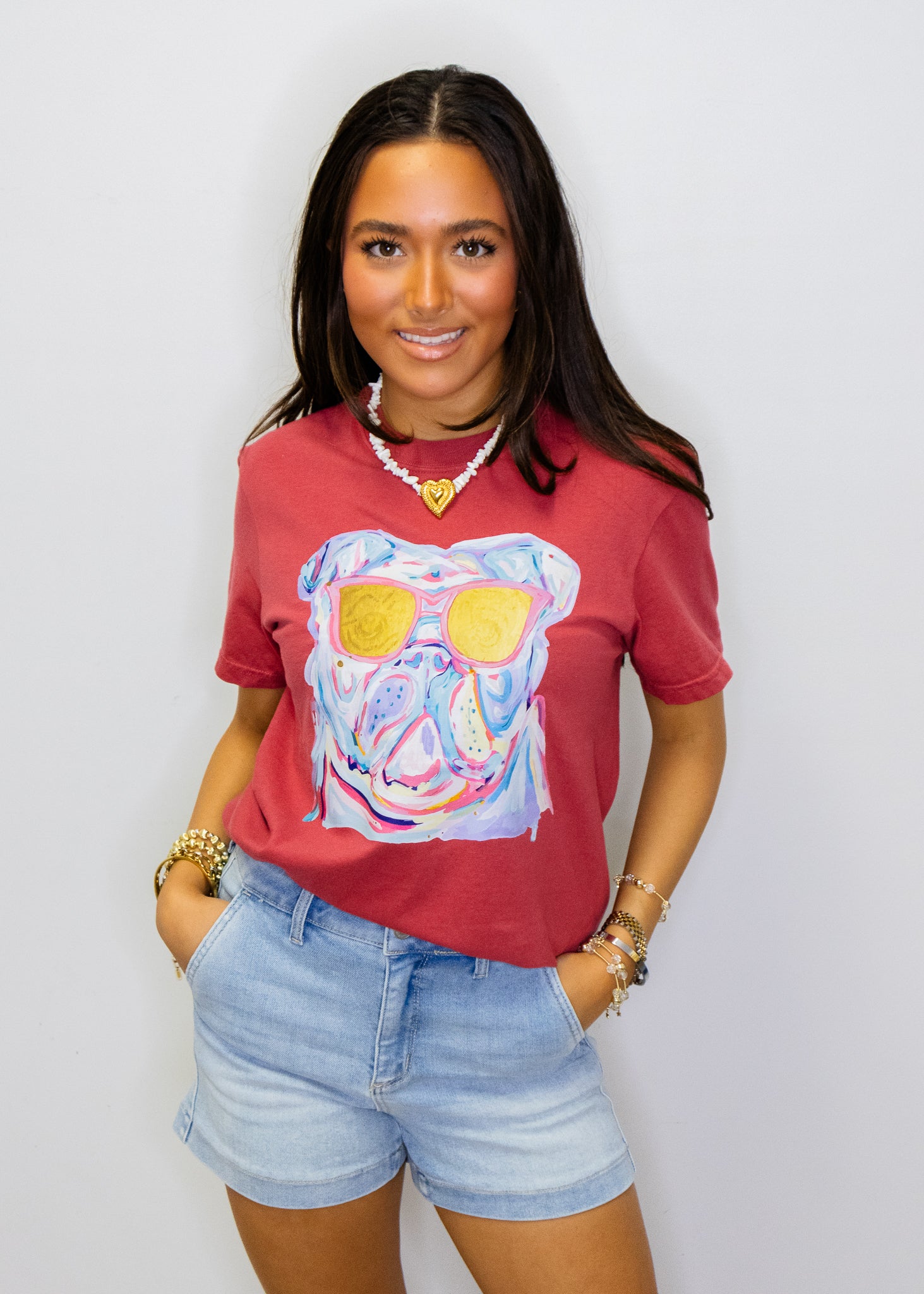 Game Day Sunglasses Bulldog Tee