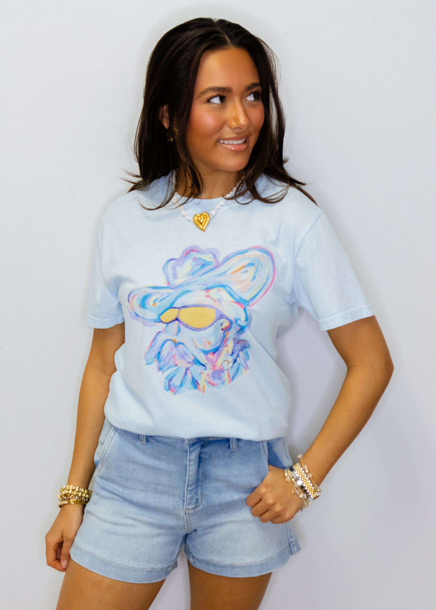 Powder Blue Game Day Sunglasses Rebel Tee