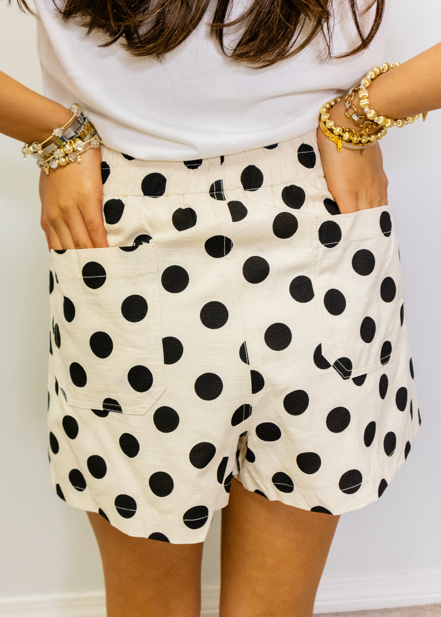 Black & White Polka Dot Shorts