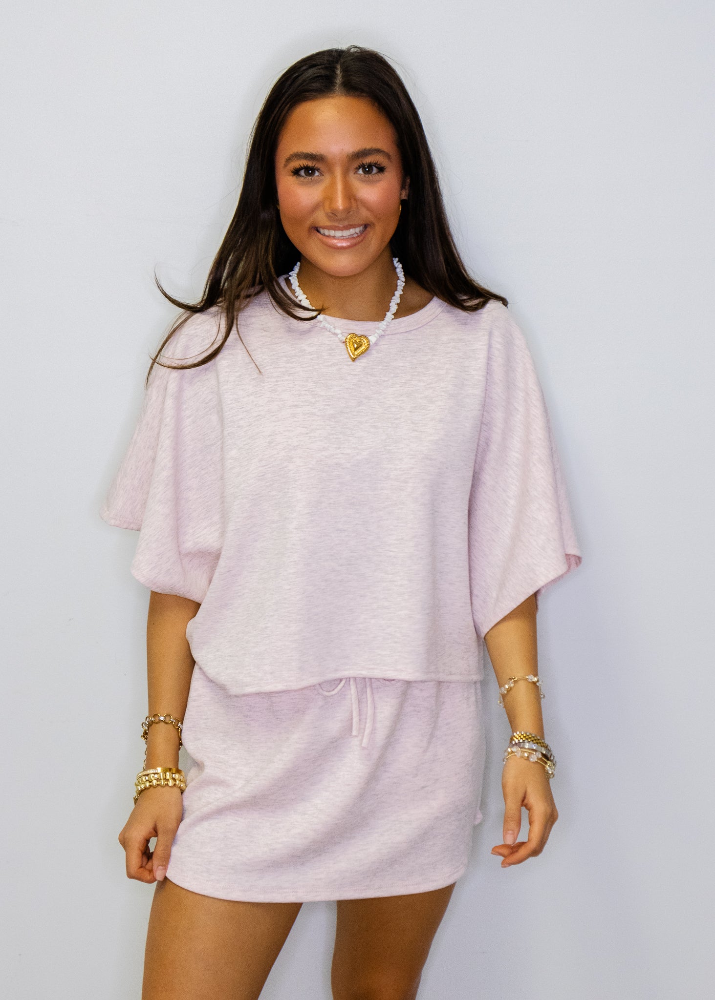 Heathered Pink Super Soft Skort
