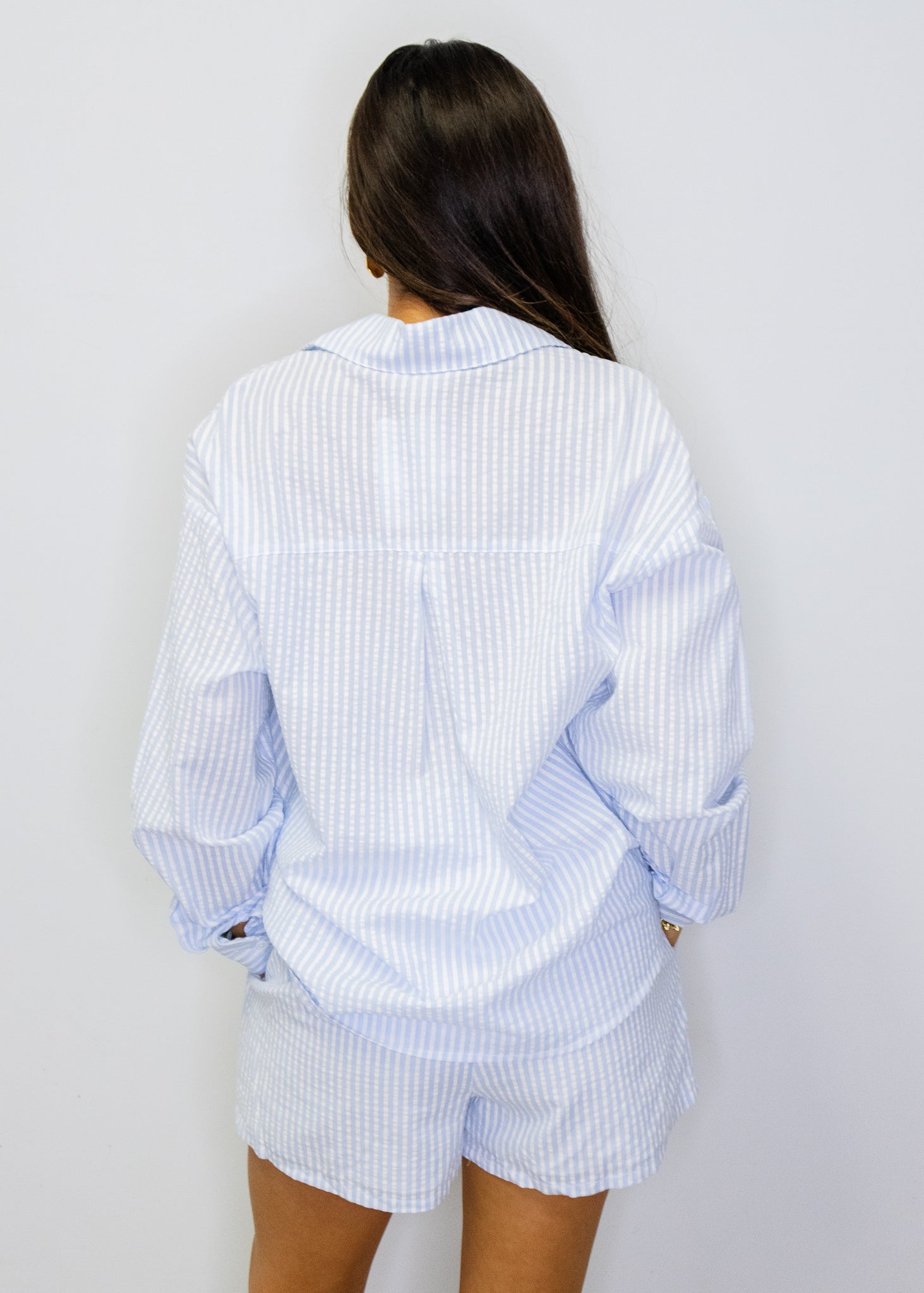Blue Stripe Crawfish Shorts