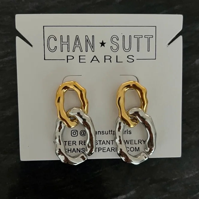 Gold & Silver Chain Earrings