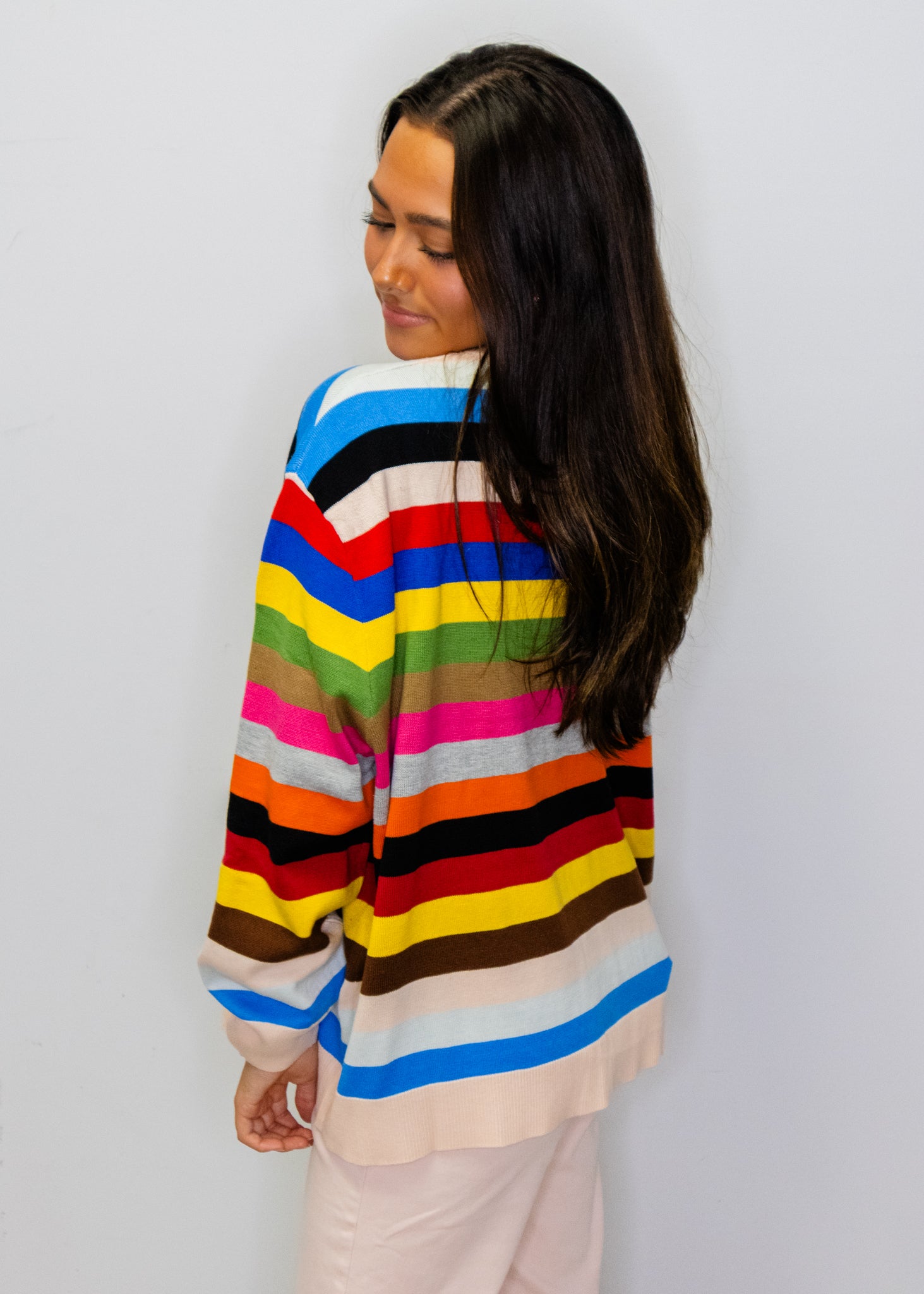 Multi Striped QOS
Card Logo Sweater
