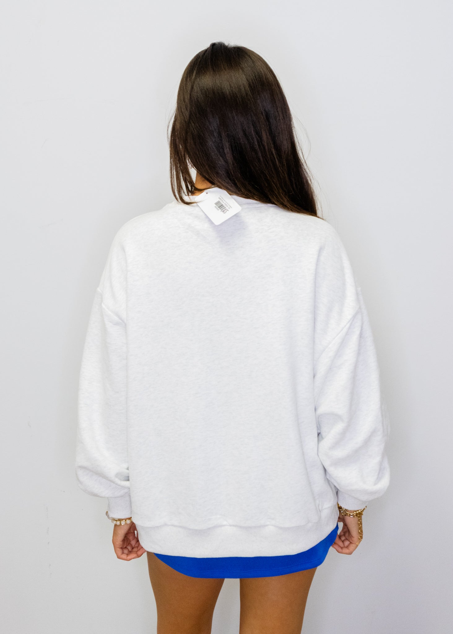 Grey 'Mahjong Queen' QOS Card Tile Sweatshirt