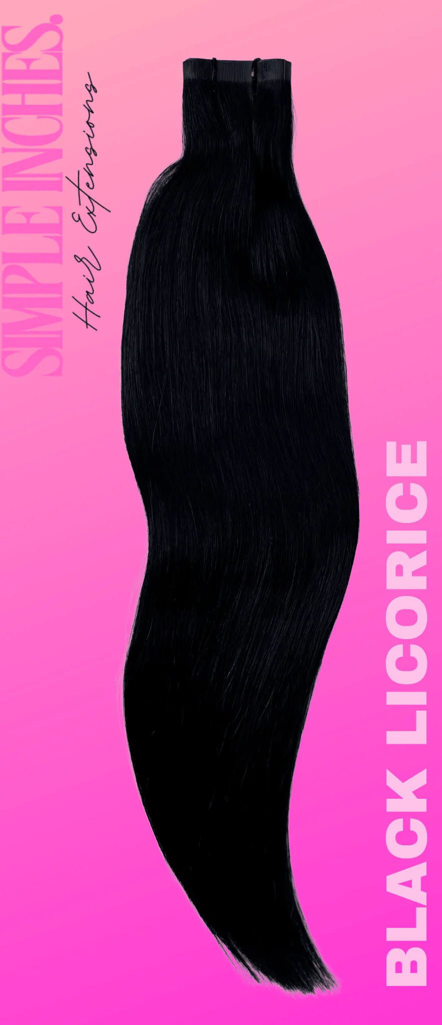 Black Licorice Hair Extensions 16"