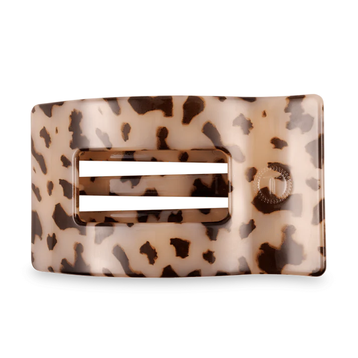 Blonde Tortoise Large Flat Rectangle Hair Clip