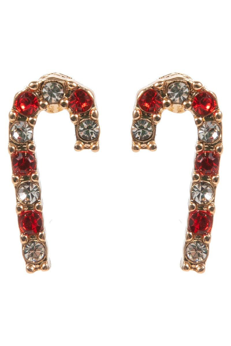 Candy Cane Small Stud Earrings