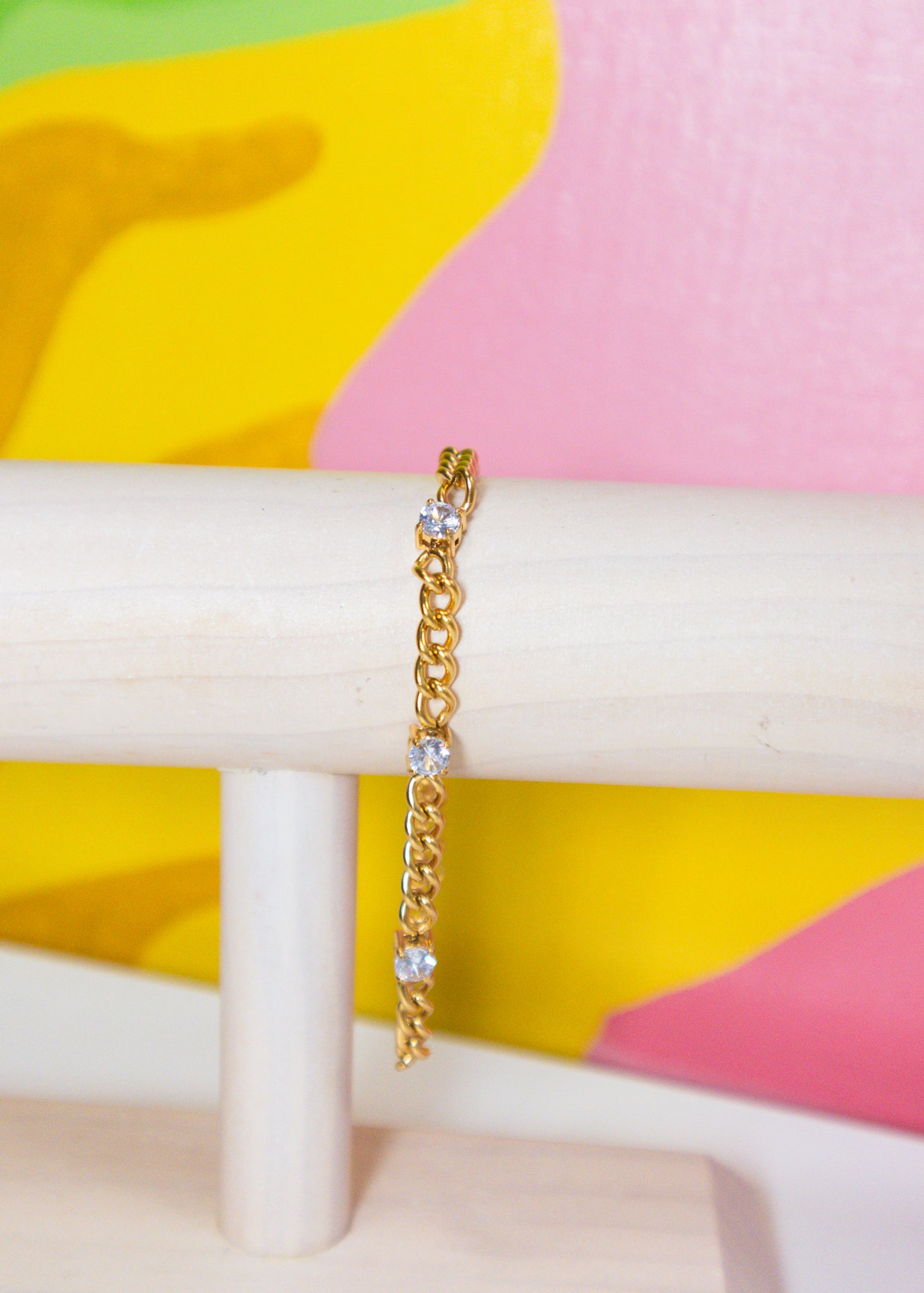 The Gold Diamond Chain Bracelet