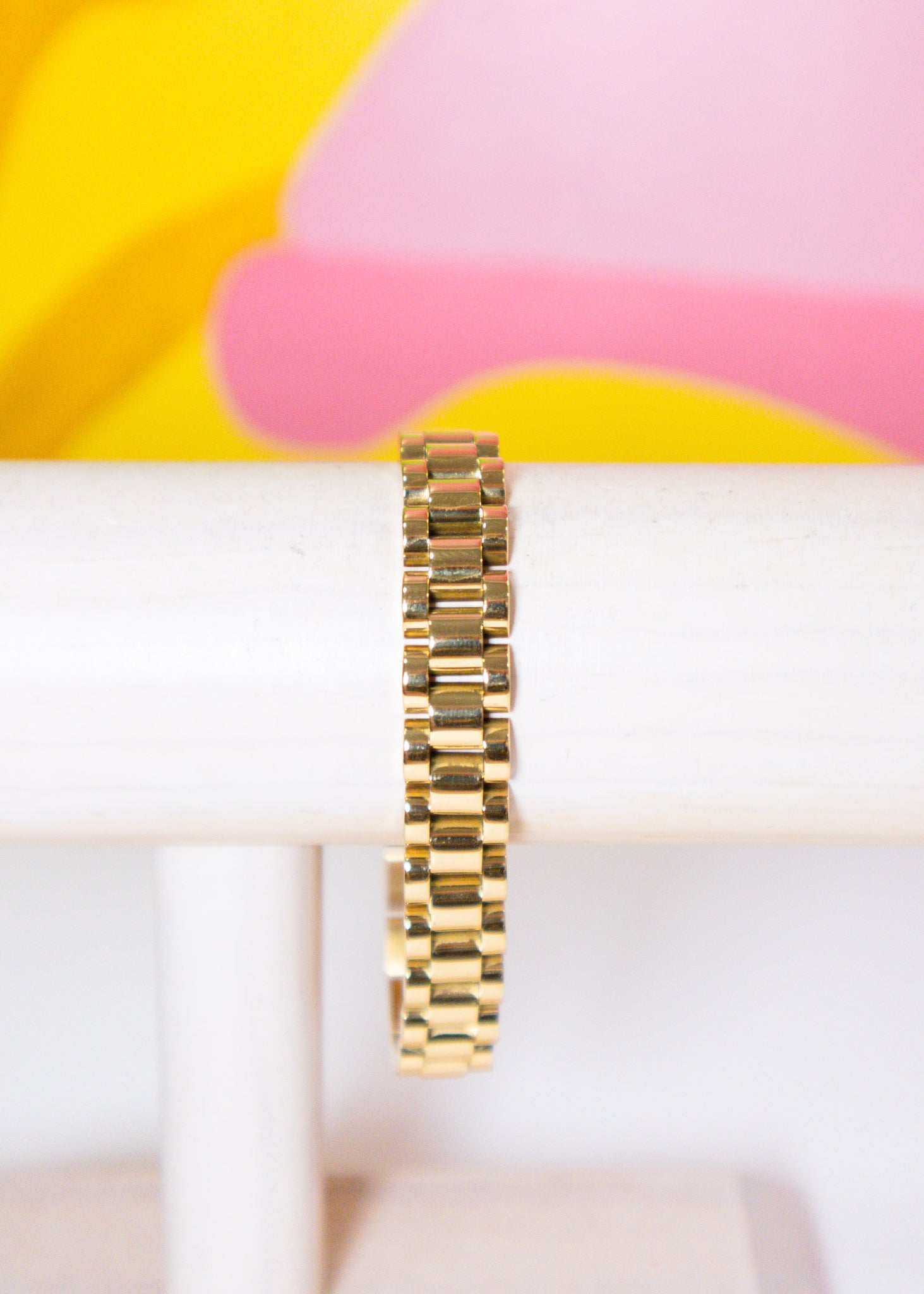 The Thin Gold Watch Band Bracelet