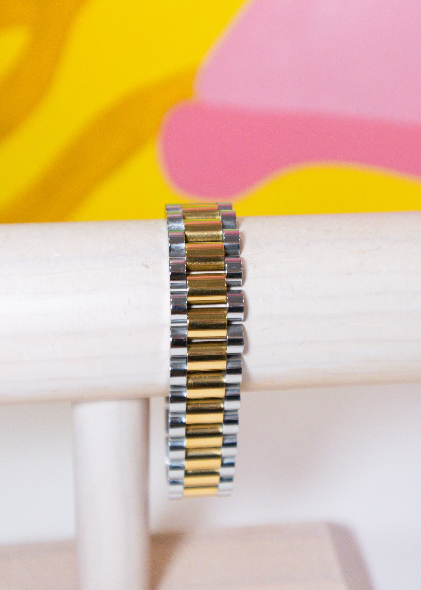 The XL Two-Toned Watch Band Bracelet