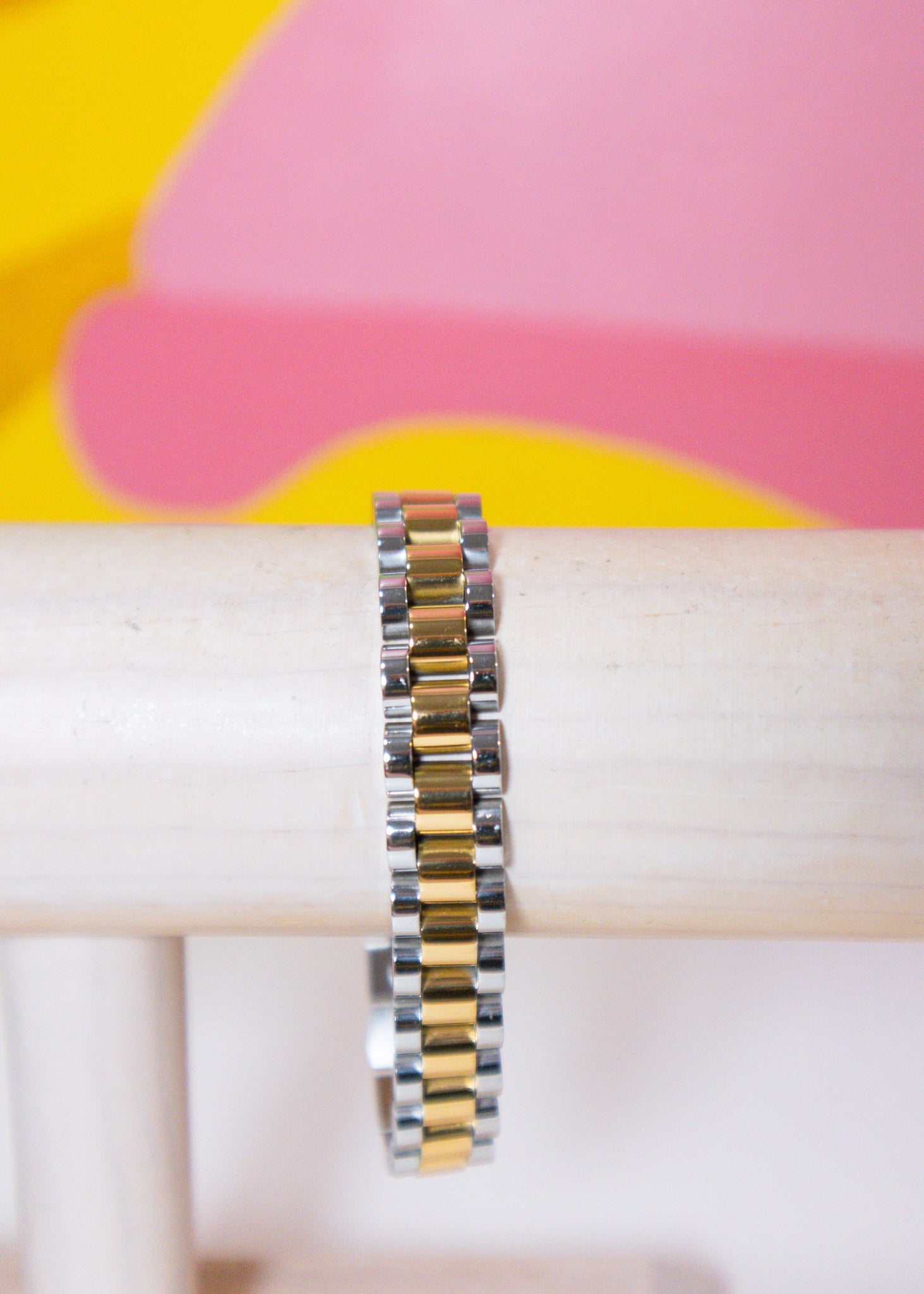 The Thin Two Toned Watch Bracelet