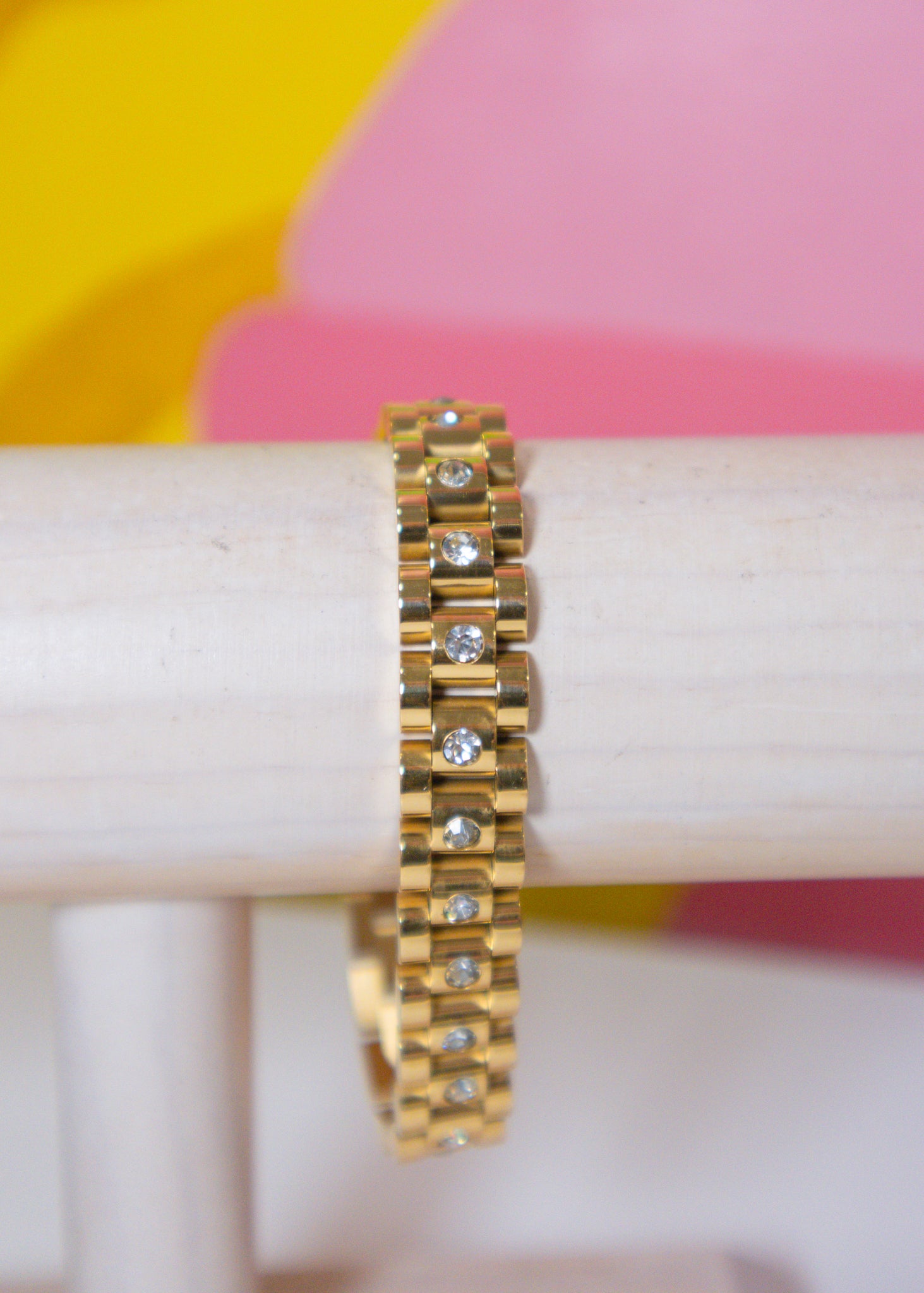 The Thin Gold & Diamond Watch Band