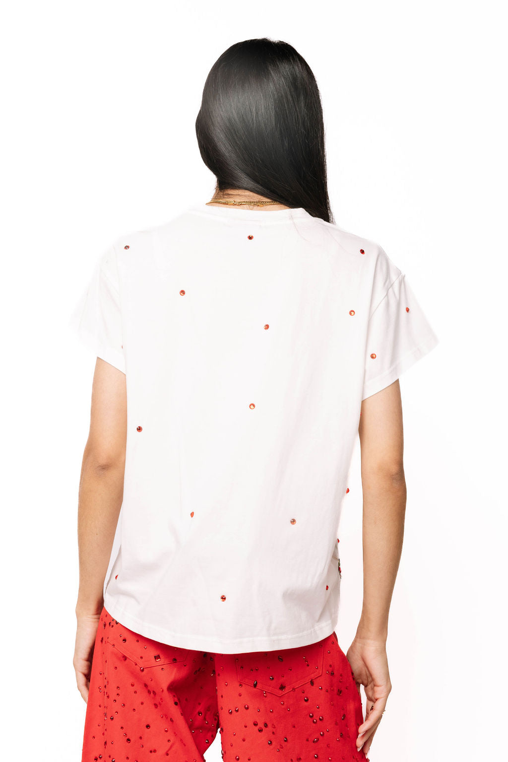 White Santa in a Martini Glass Tee