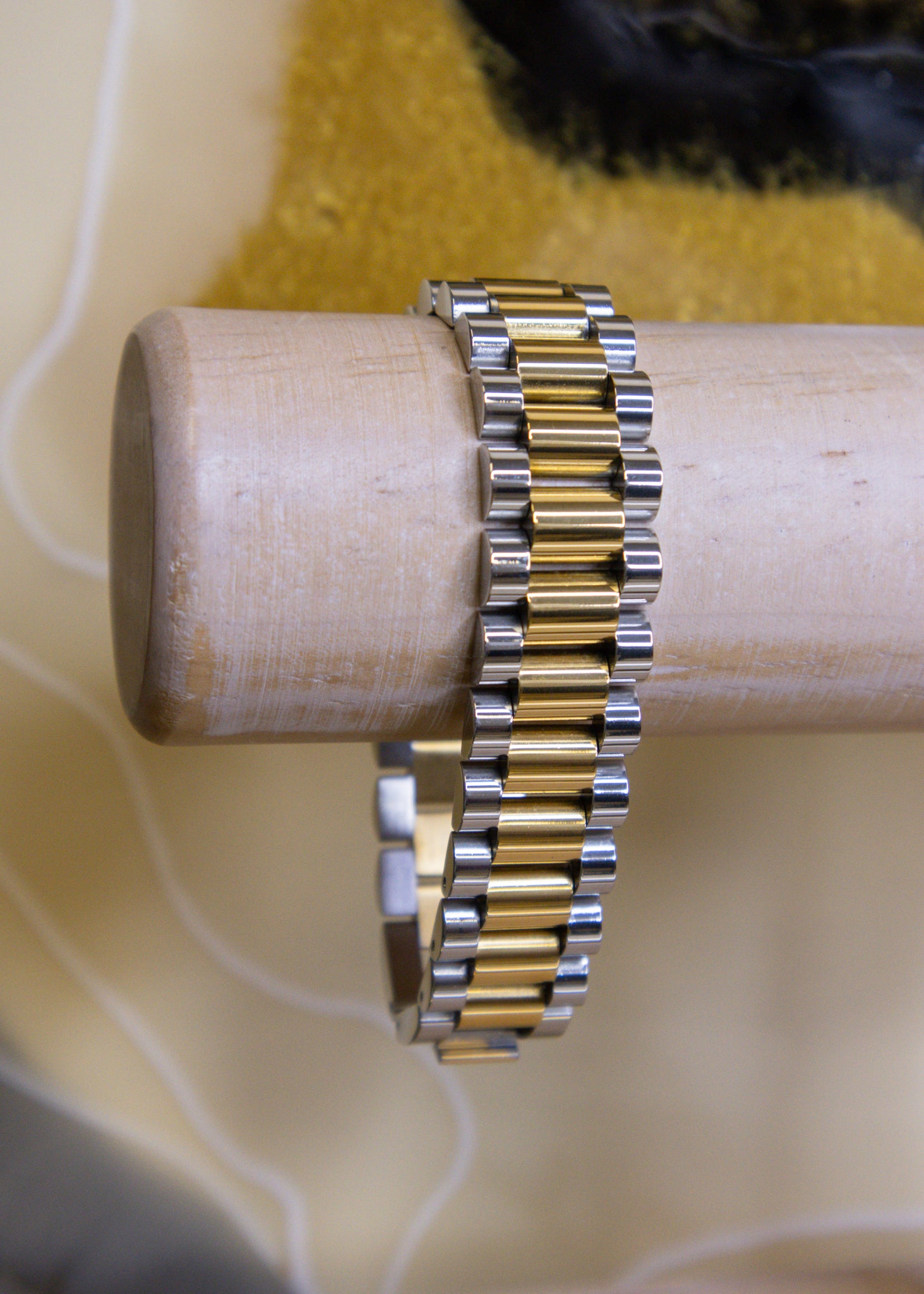 The XL Two-Toned Watch Band Bracelet