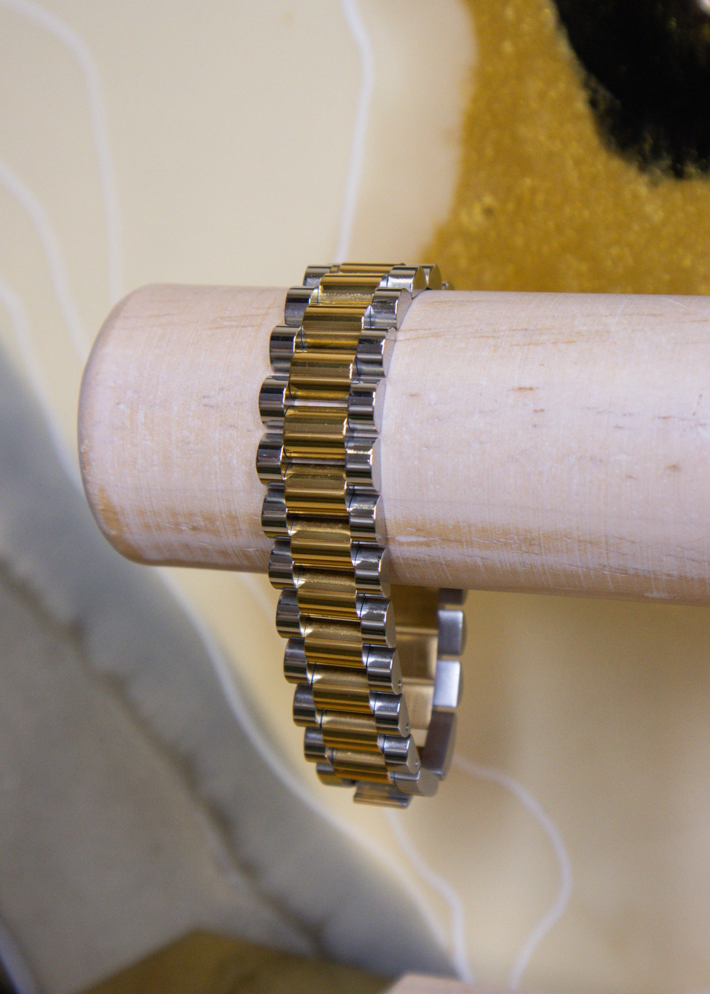 The XL Two-Toned Watch Band Bracelet