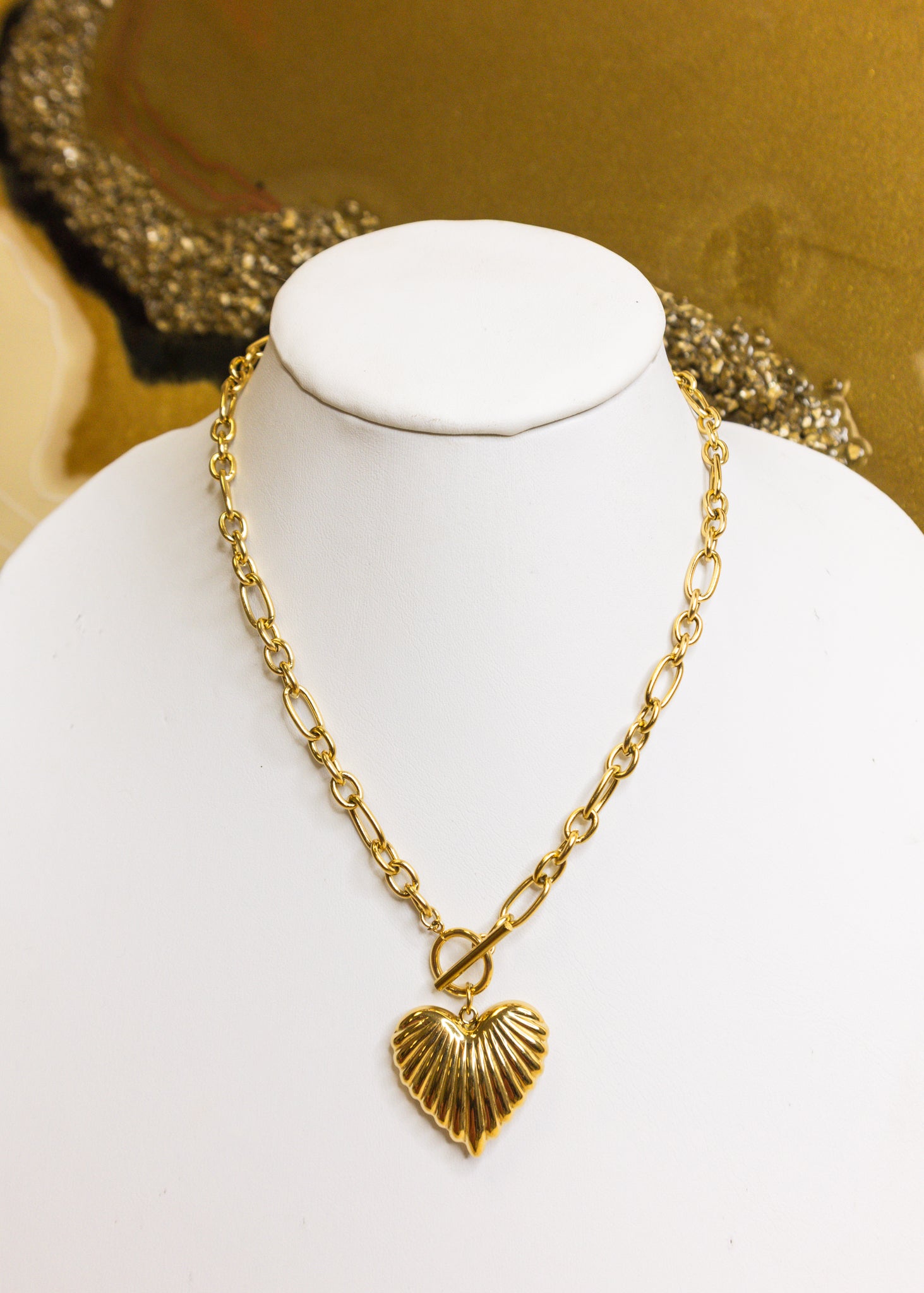 The Gold Luna Heart Necklace