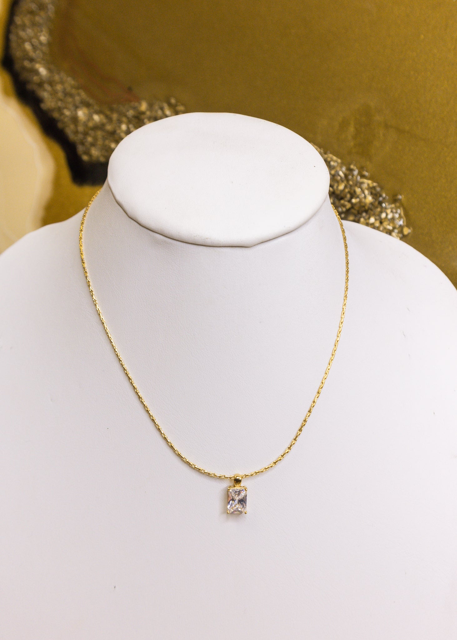 The Selena Gold Diamond Necklace
