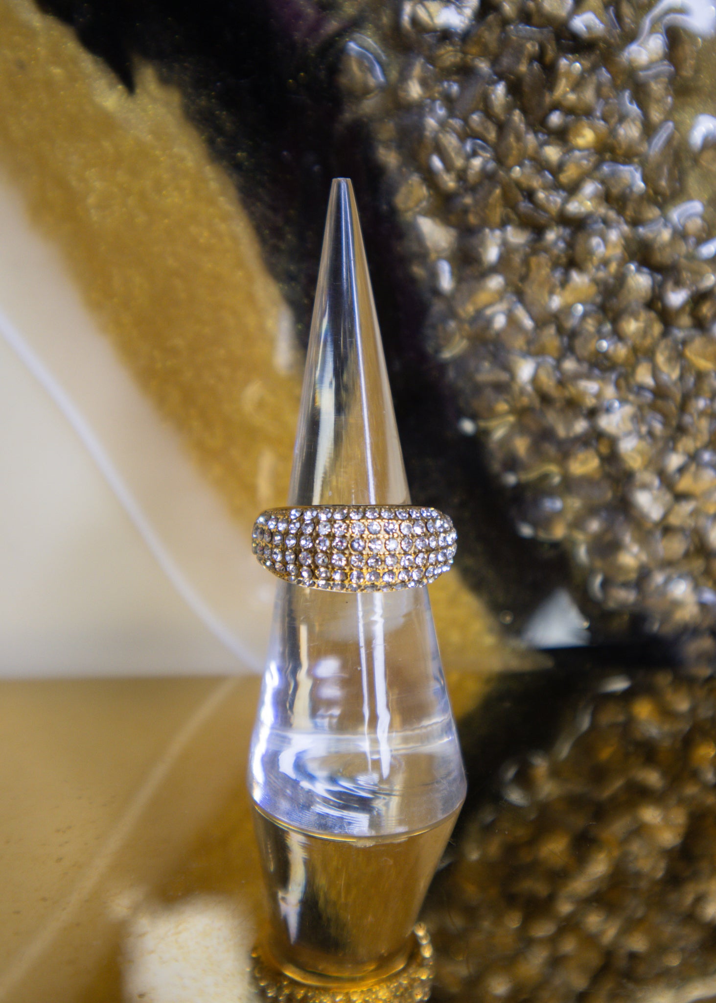 The Gold Diamond Dome Ring