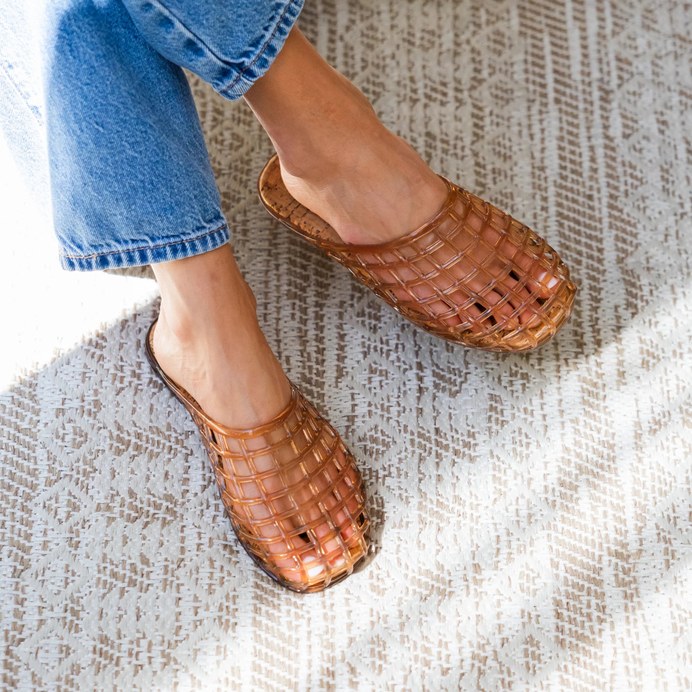 Darby Tan Jelly Sandal