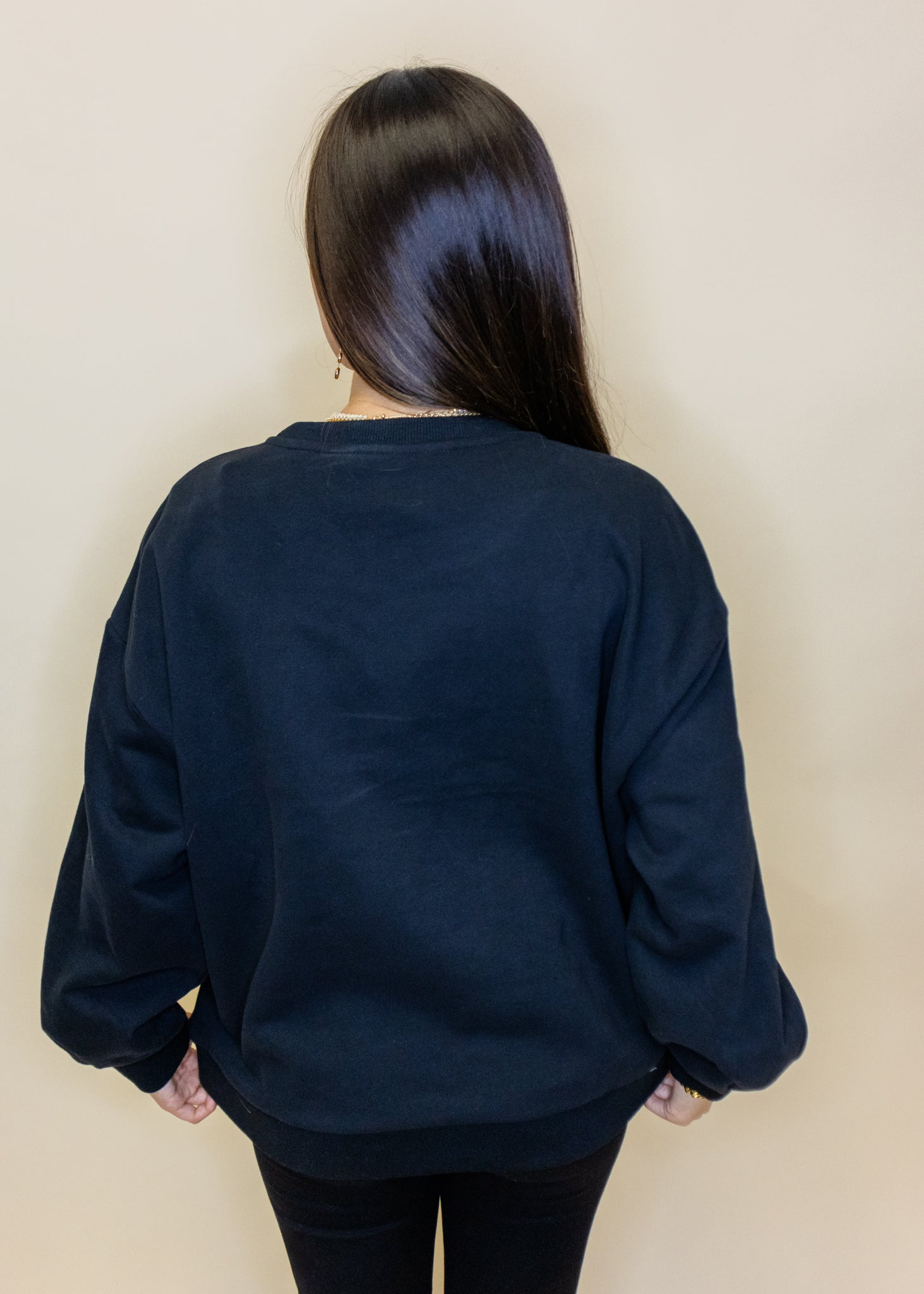 Licensed Black 'Café Du Monde' Beignet Bag & Powdered Sugar Sweatshirt